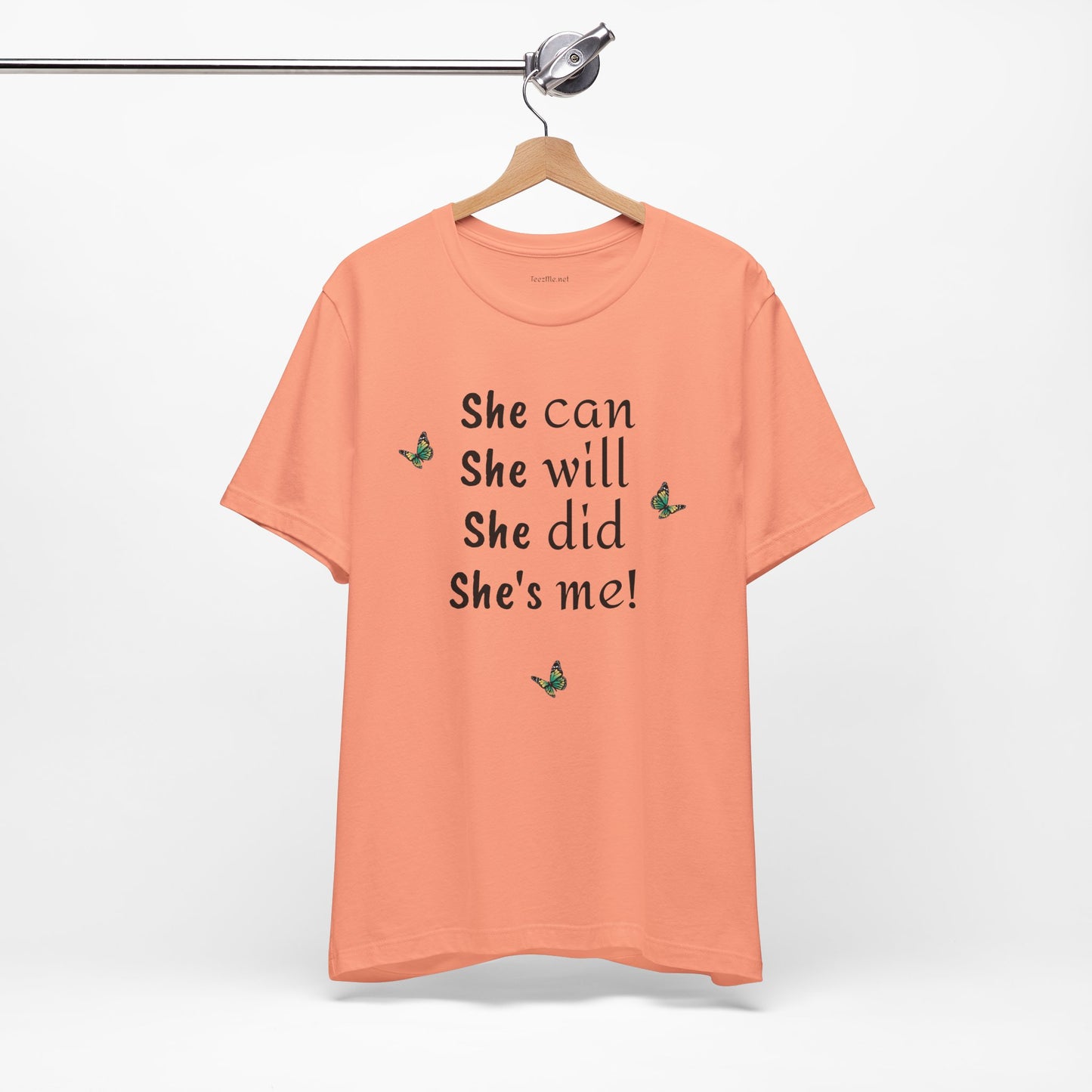 She can - will - did - Unisex Jersey Short Sleeve Tee