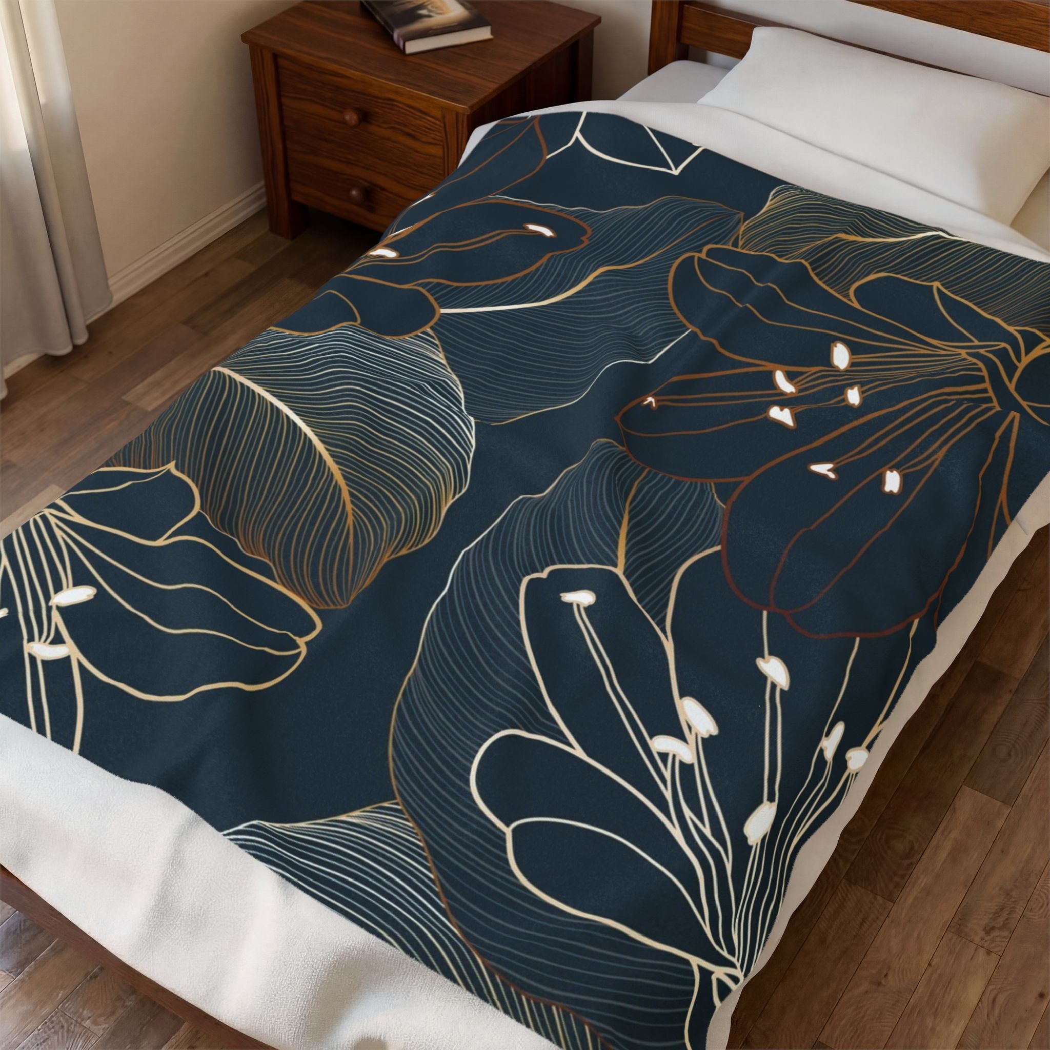 Tropical Escape Velveteen Plush Blanket