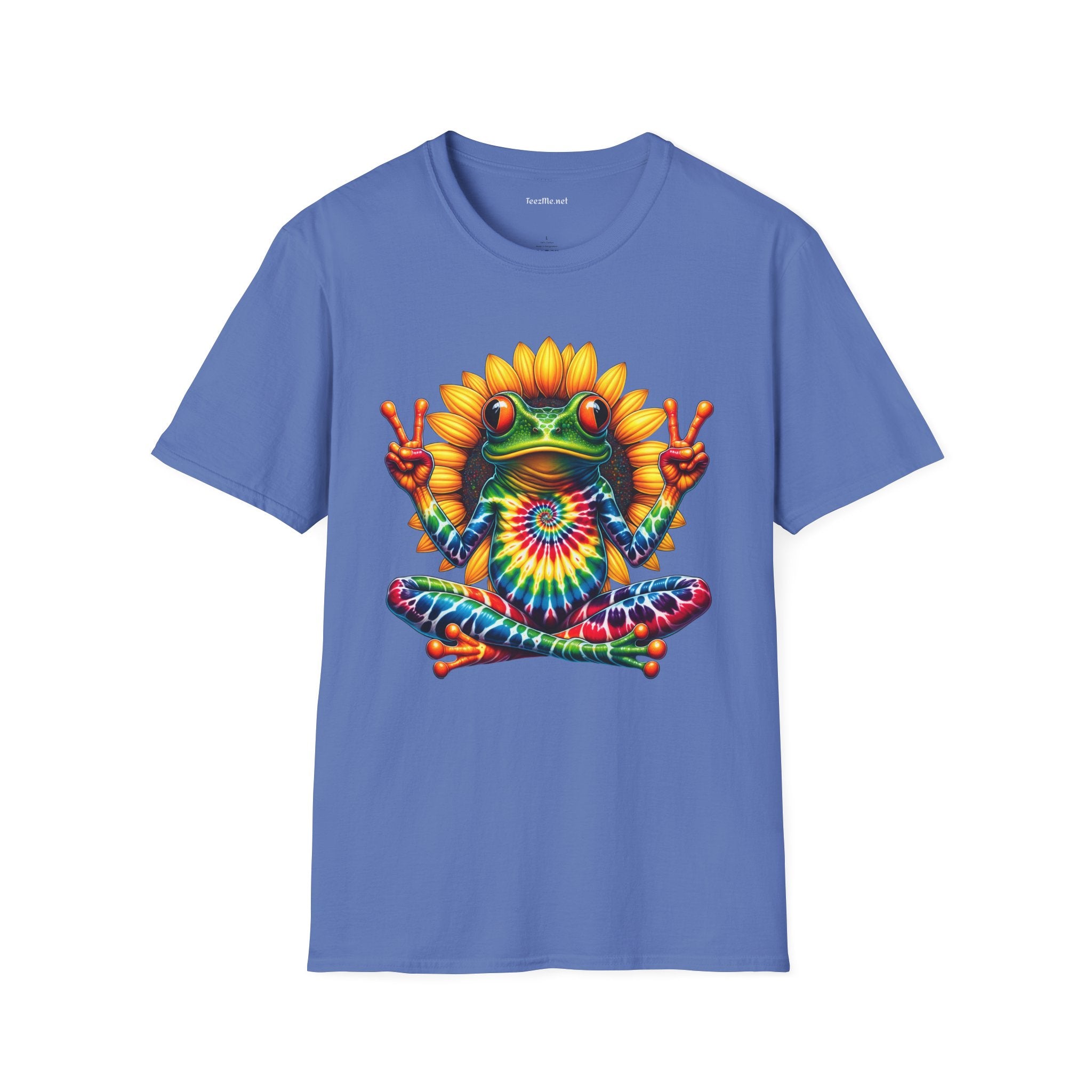 Peace Frog Tie-dye Unisex Softstyle T-Shirt 100% Cotton  #tarot
