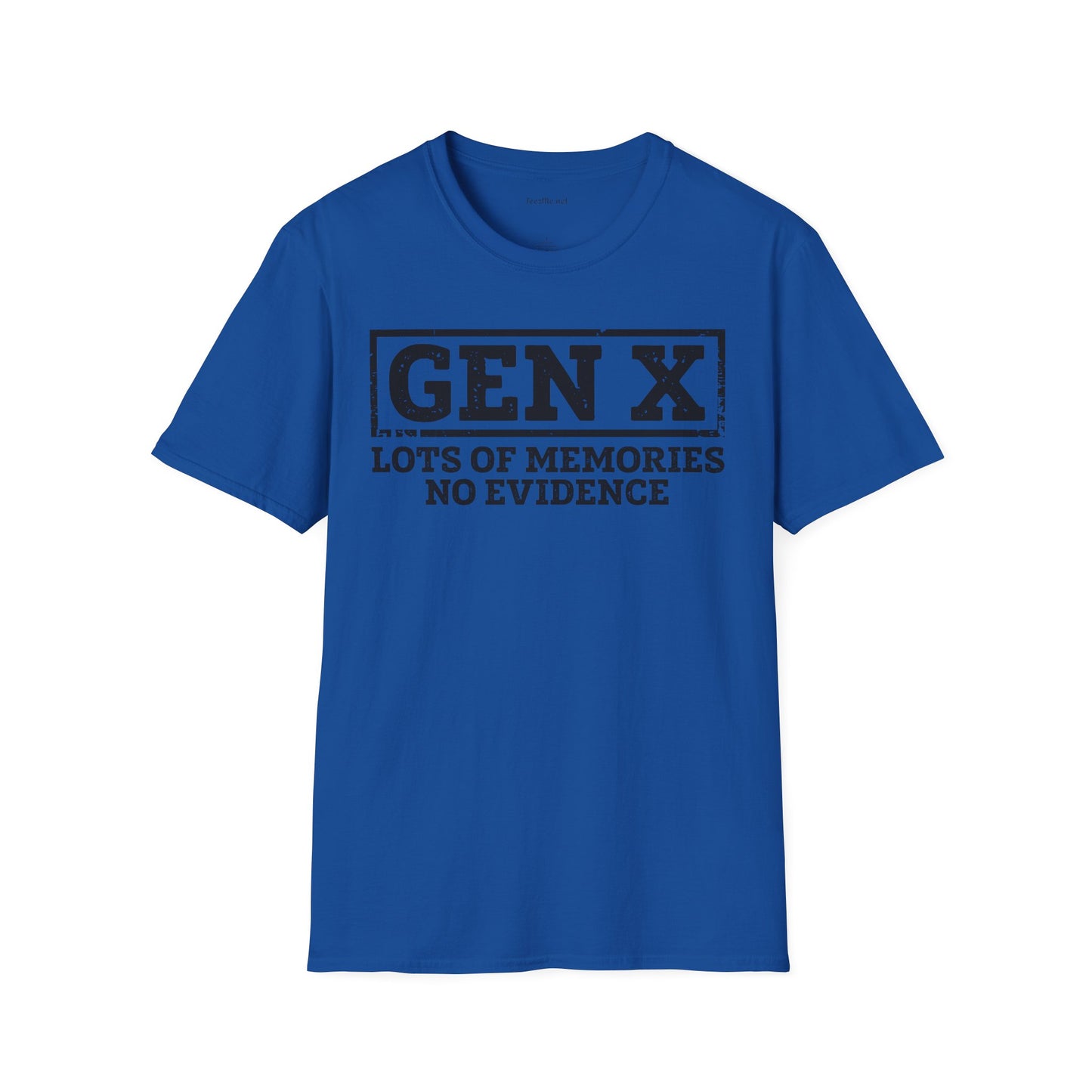 GEN X (No Evidence) Unisex Soft Style T-Shirt 100% Cotton Graphic