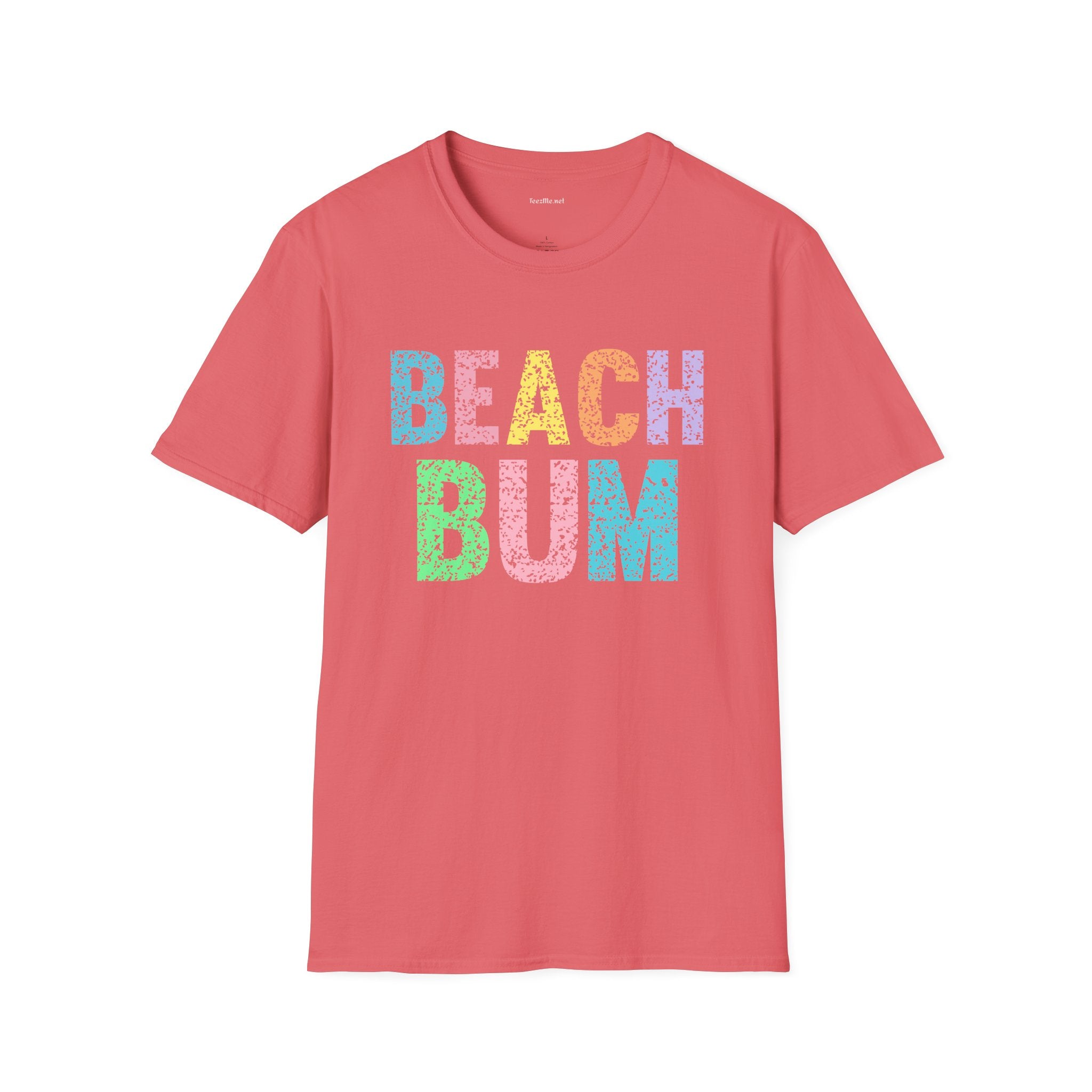 Beach Bum - Unisex Softstyle T-Shirt 100% Cotton Graphic