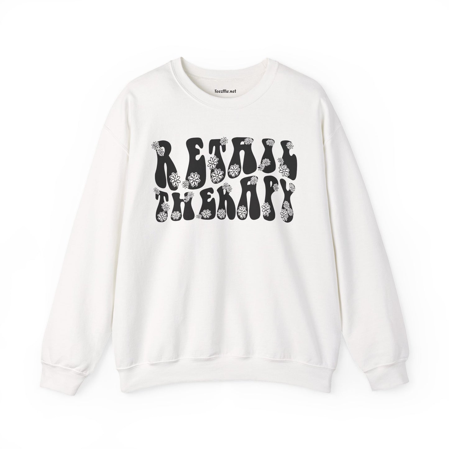 Retail Therapy Retro 01 Unisex Heavy Blend™ Crewneck Sweatshirt Graphic