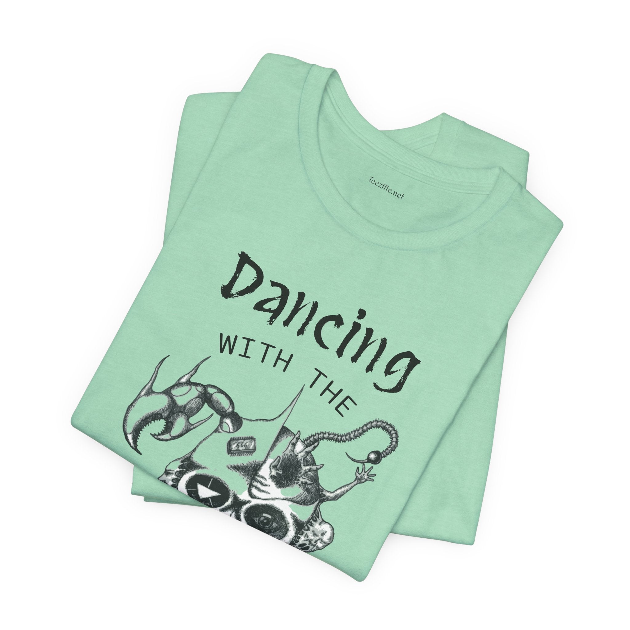 Dancing with the Devil (image) - Unisex Jersey Short Sleeve Tee