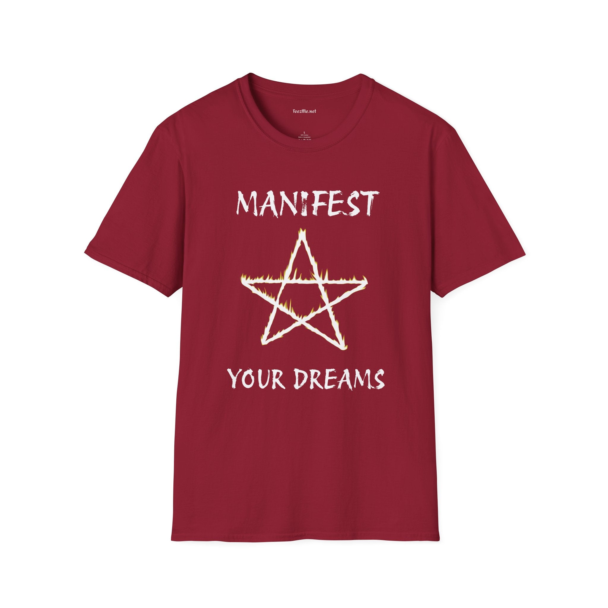 Manifest Your Dreams with Star - Unisex Softstyle T-Shirt 100% Cotton Graphic
