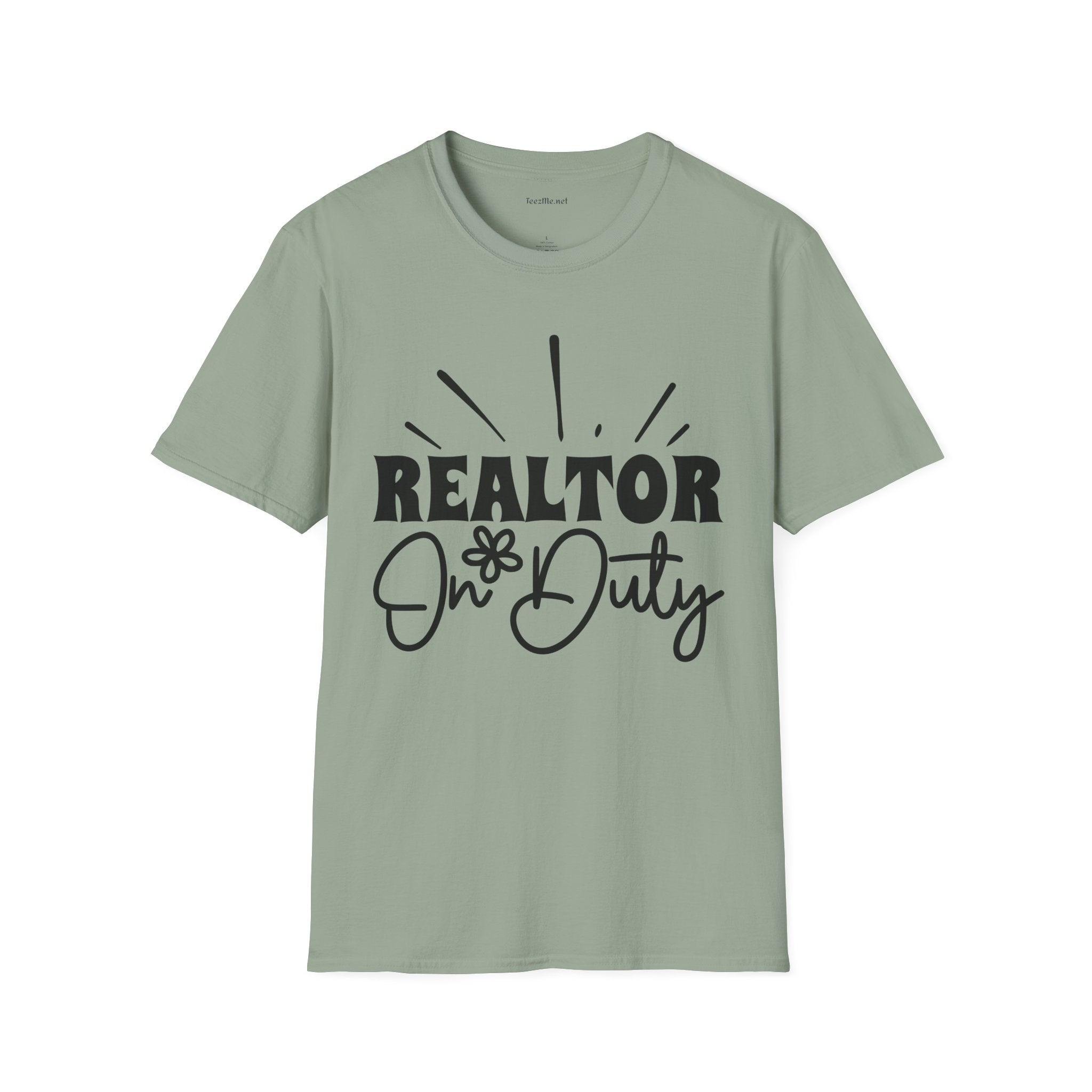 REALTOR On Duty Unisex Soft Style T-Shirt 100% Cotton Graphic