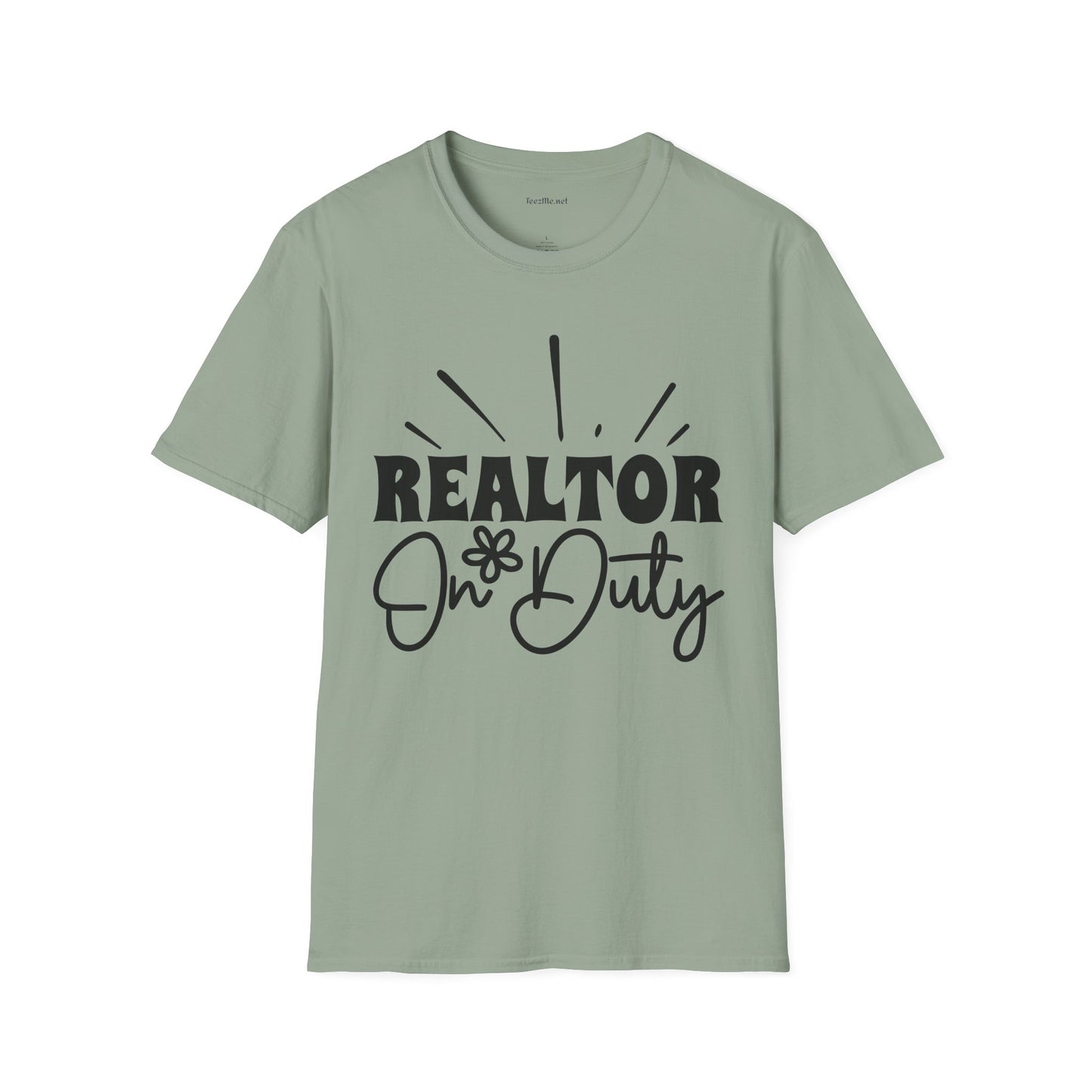 REALTOR On Duty Unisex Soft Style T-Shirt 100% Cotton Graphic