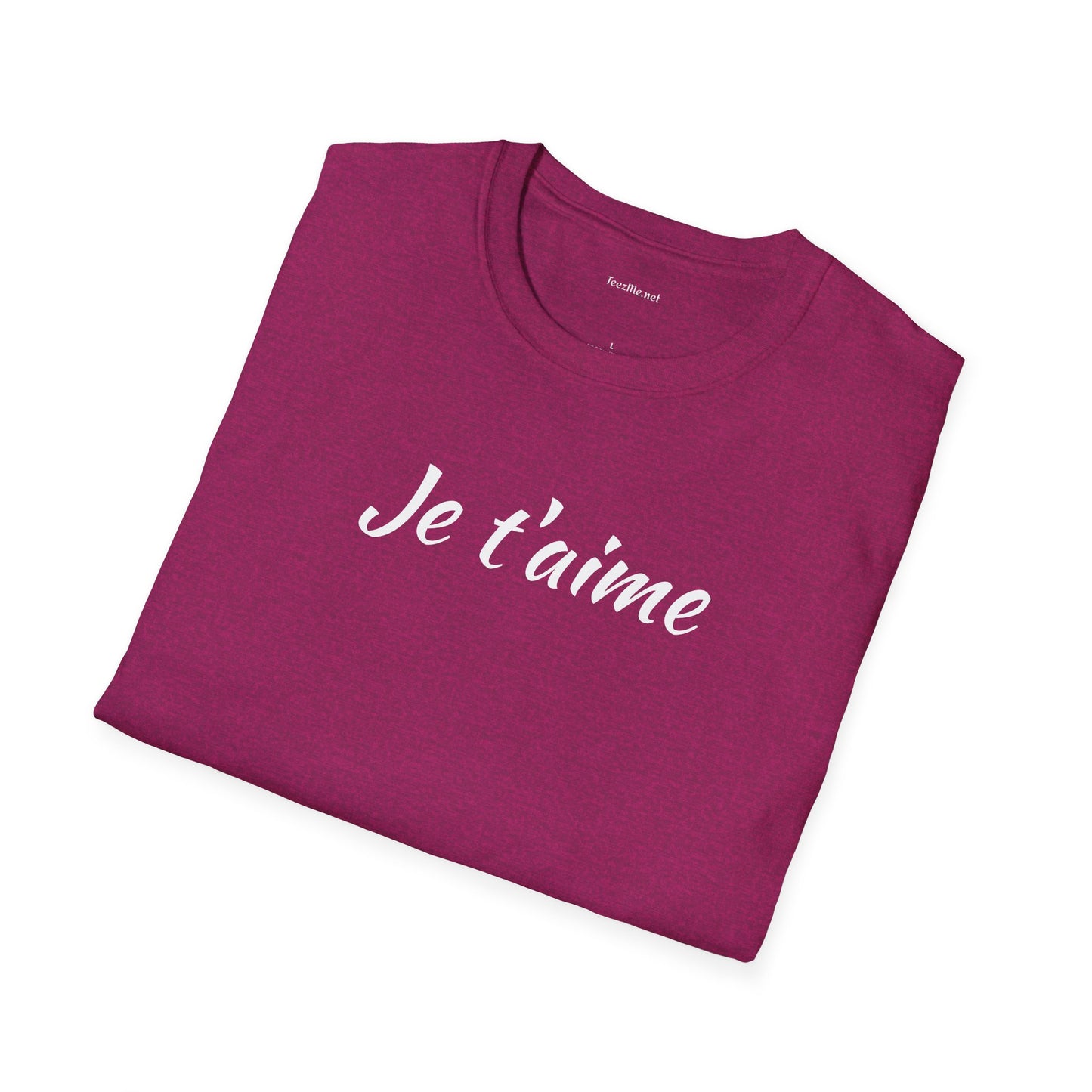 Je t'aime - Unisex Softstyle T-Shirt 100% Cotton Graphic