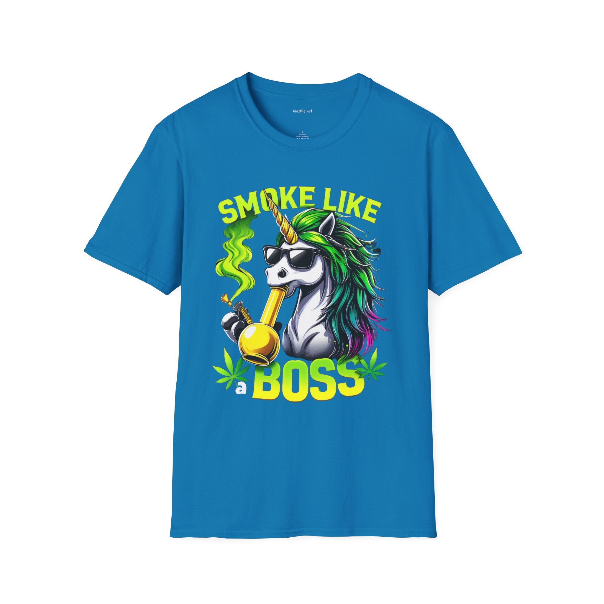 Smoke Like a Boss #420 Unisex Softstyle T-Shirt 100% Cotton Graphic