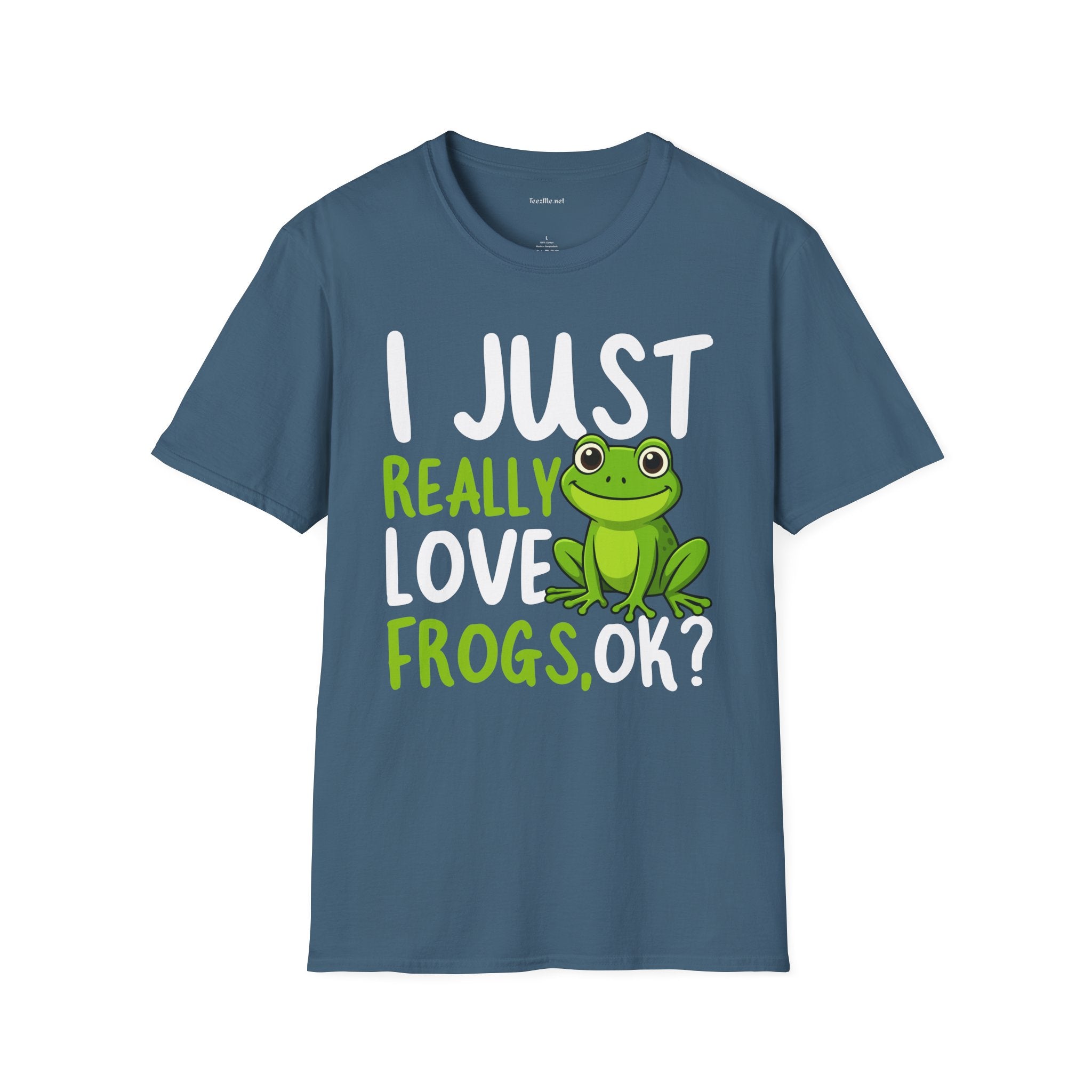 I Just Really Love Frogs Unisex Softstyle T-Shirt 100% Cotton Graphic