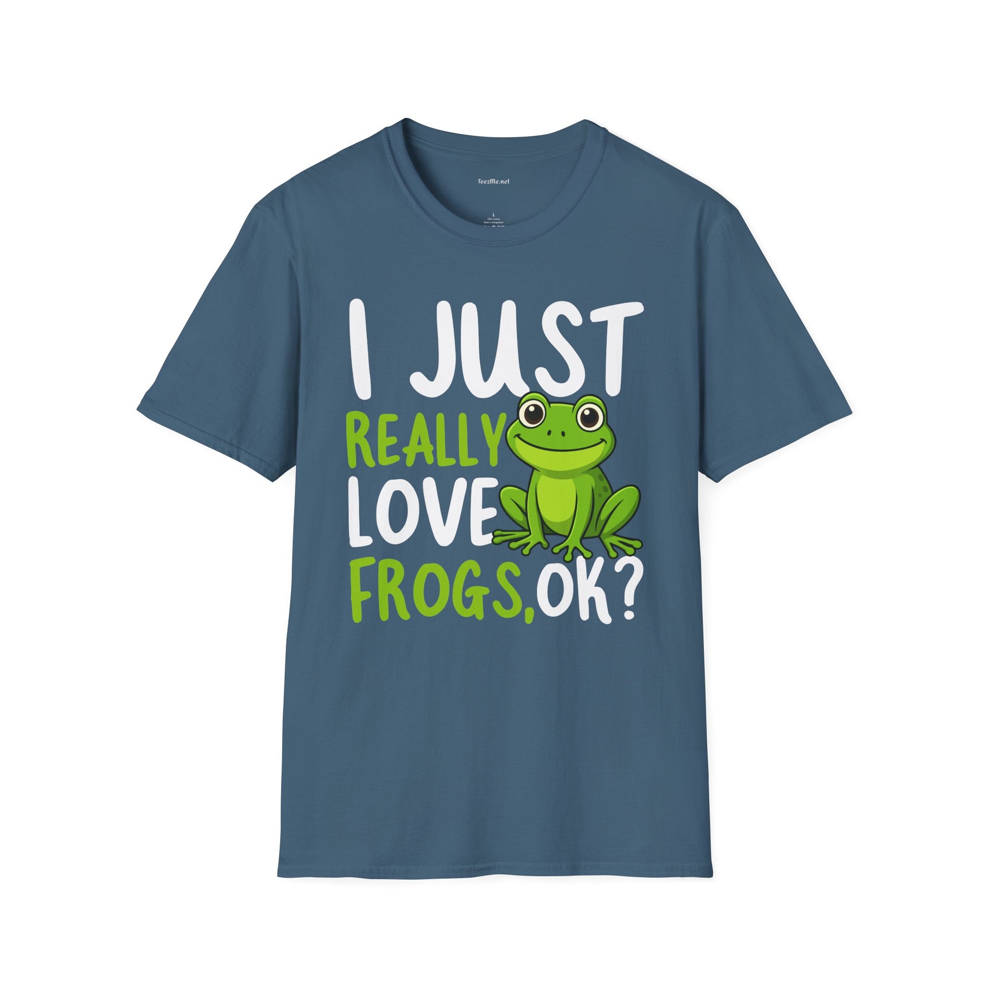I Just Really Love Frogs Unisex Softstyle T-Shirt 100% Cotton Graphic
