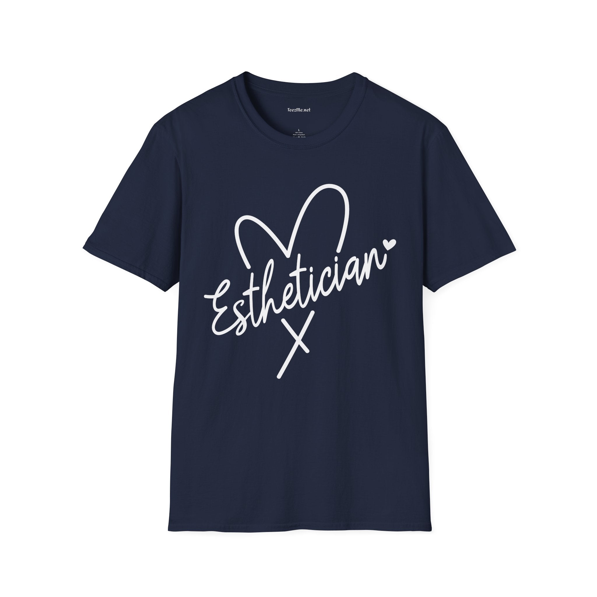 Esthetician with heart 01 Unisex Soft Style T-Shirt 100% Cotton Graphic