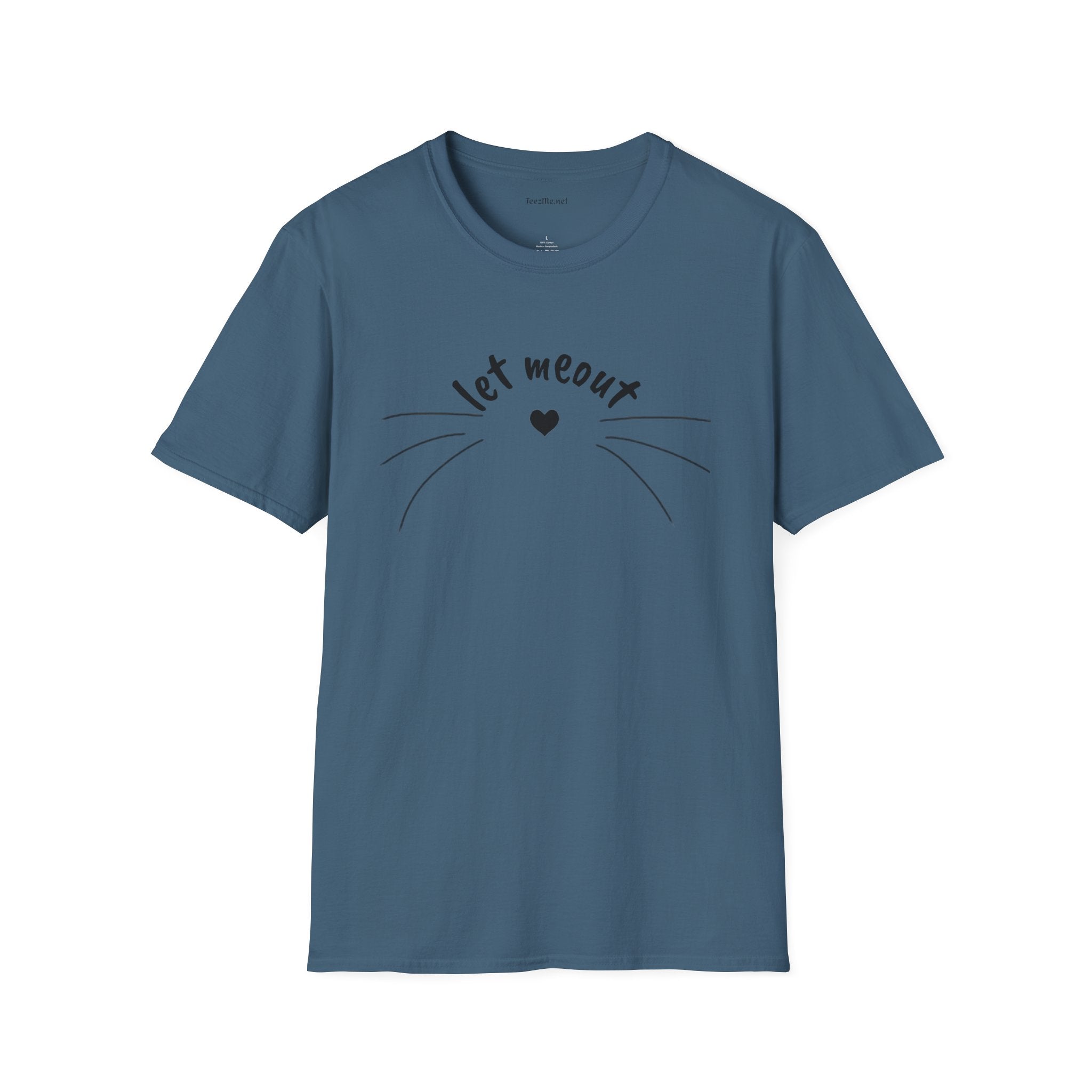 Let meout- Unisex Softstyle T-Shirt 100% Cotton Graphic