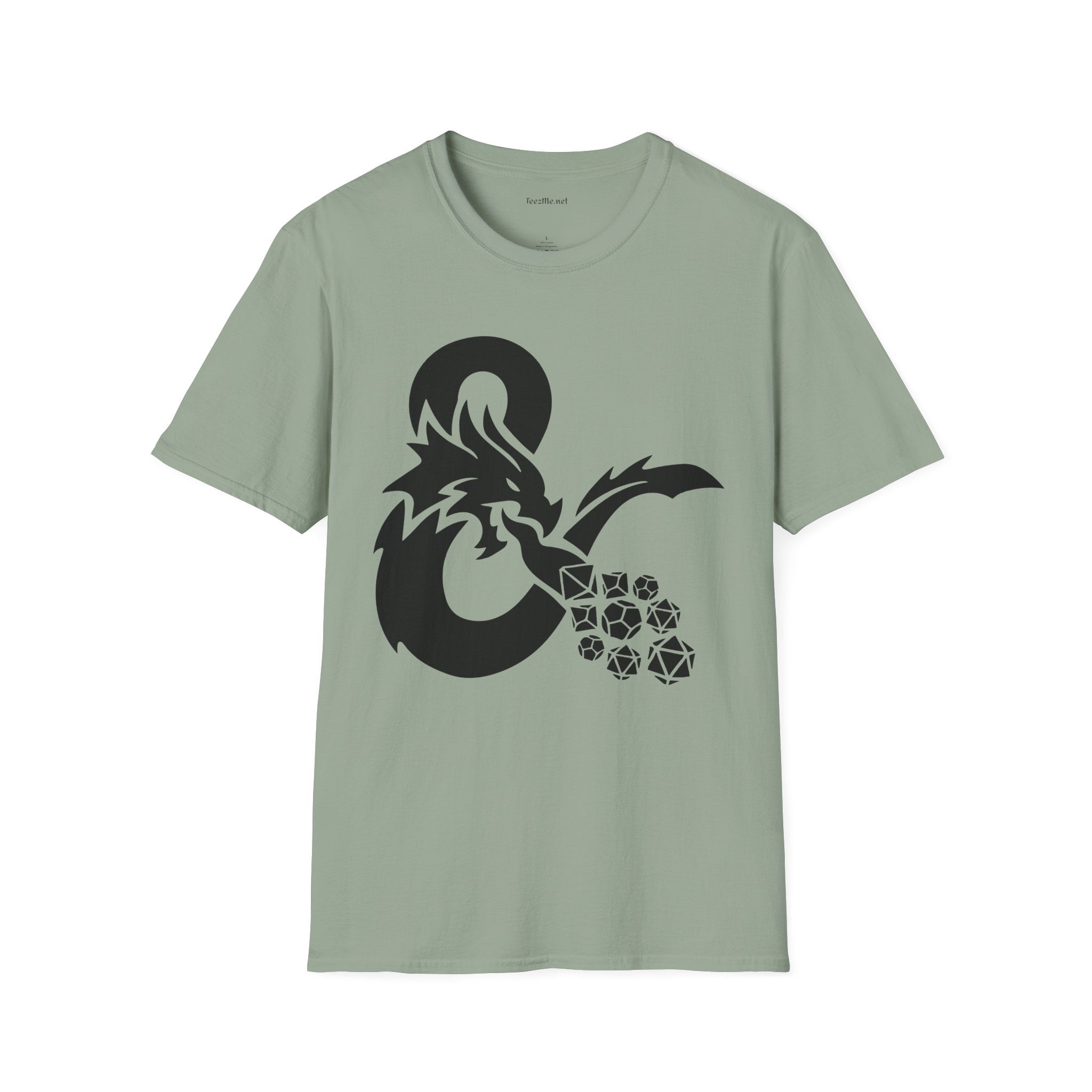 Dragon Fire Dice Unisex Softstyle T-Shirt 100% Cotton Graphic