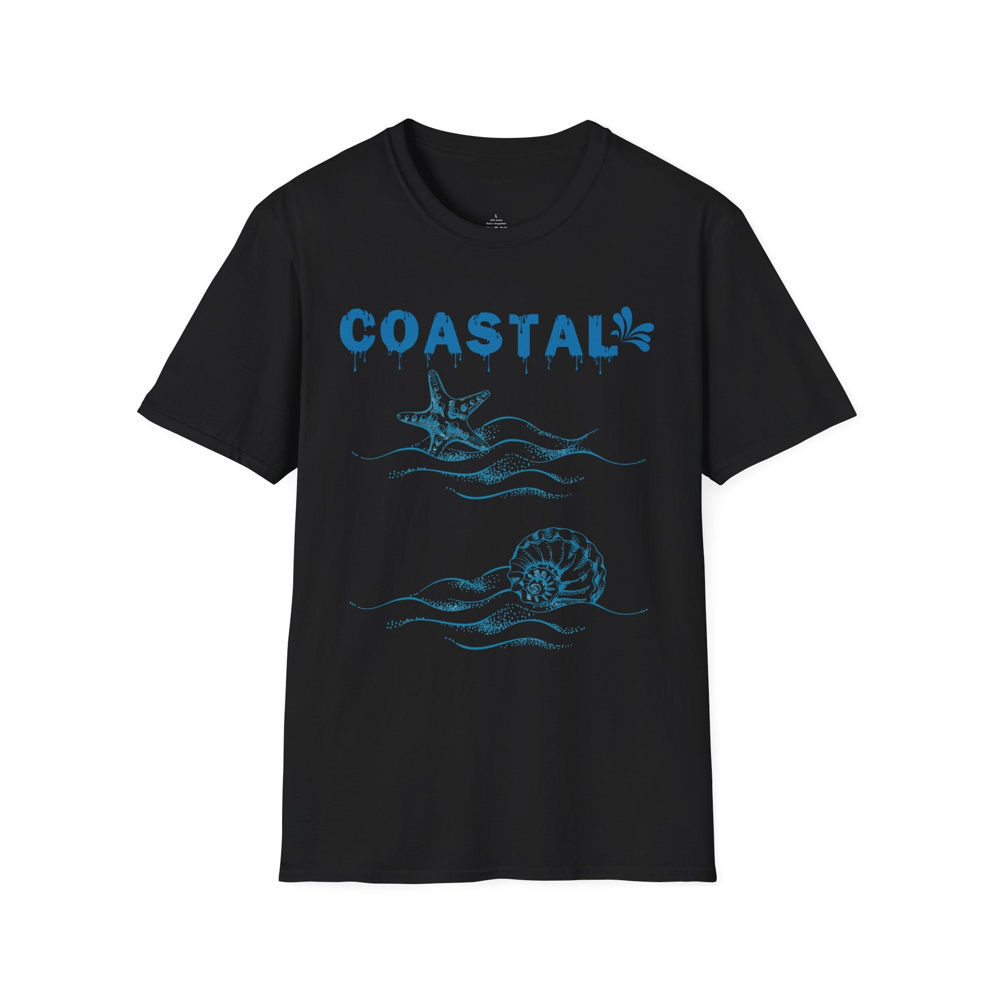 Coastal Unisex Softstyle T-Shirt 100% Cotton Graphic
