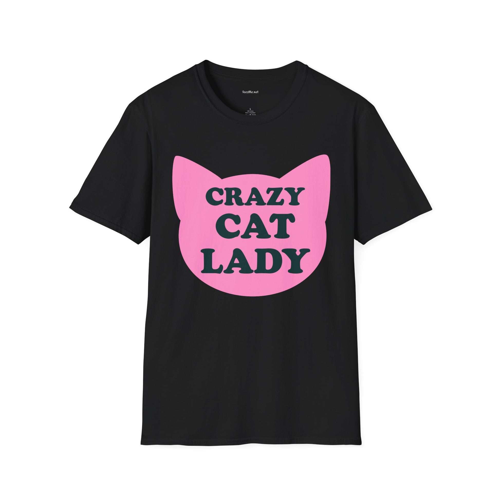 Crazy Cat Lady Unisex Softstyle T-Shirt 100% Cotton Graphic