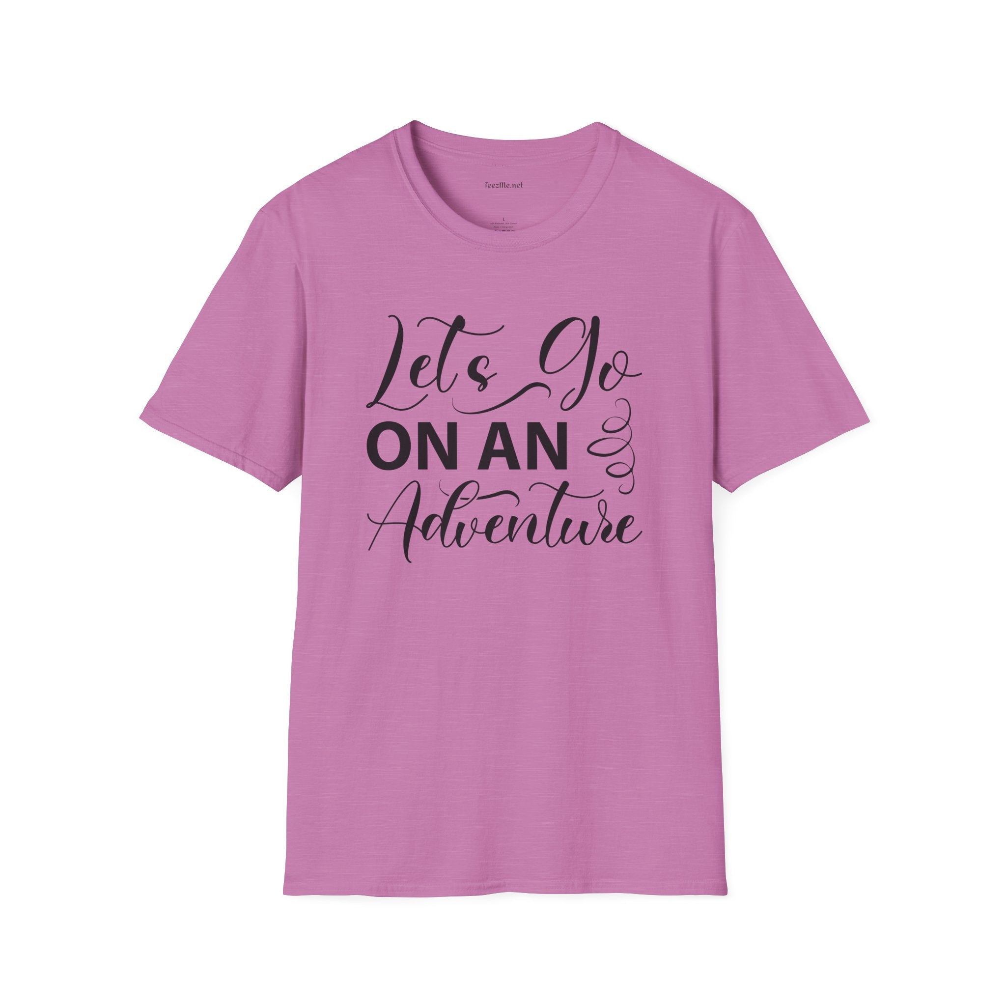 Let's Go On an Adventure Unisex Softstyle T-Shirt 100% Cotton Graphic