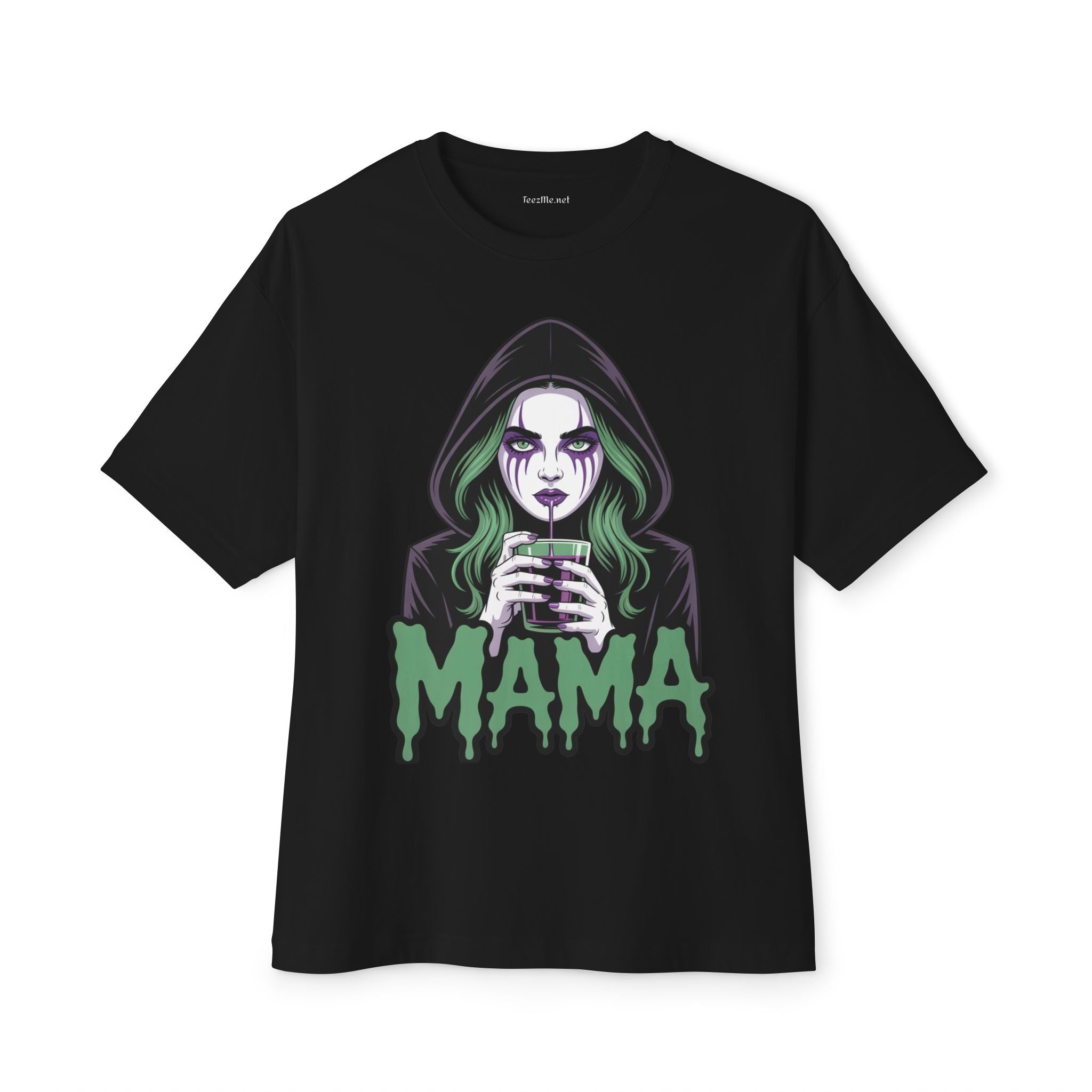 Cute Horror Mama 02 Unisex Oversized Boxy Tee