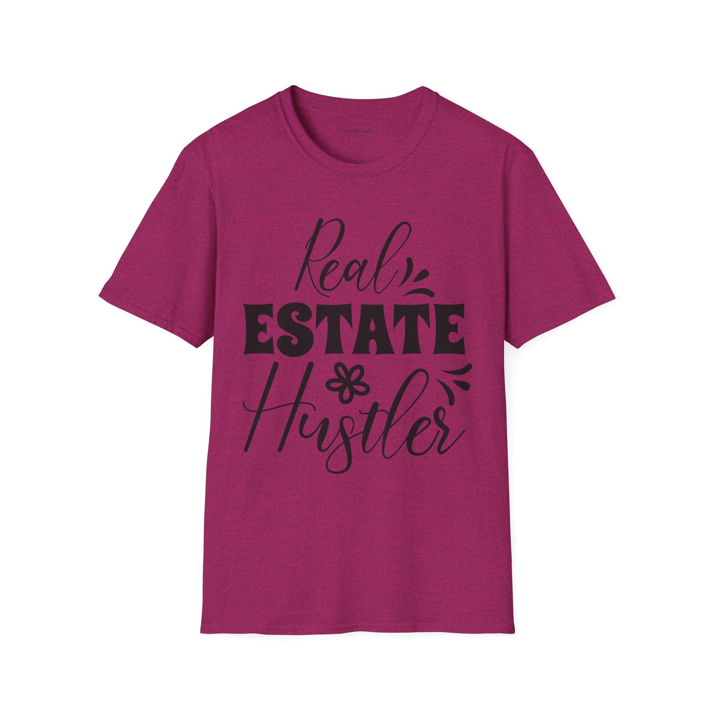 Real Estate Hustler Unisex Soft Style T-Shirt 100% Cotton Graphic