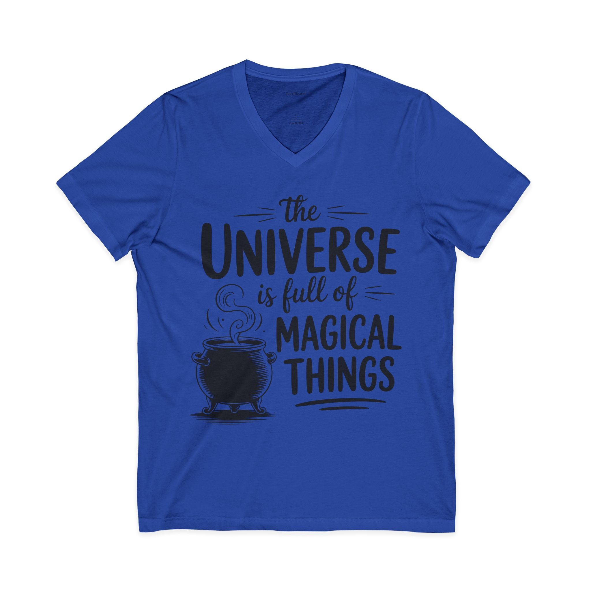 Magical Things V-Neck Tee — "The Universe Is Full of Magical Things"