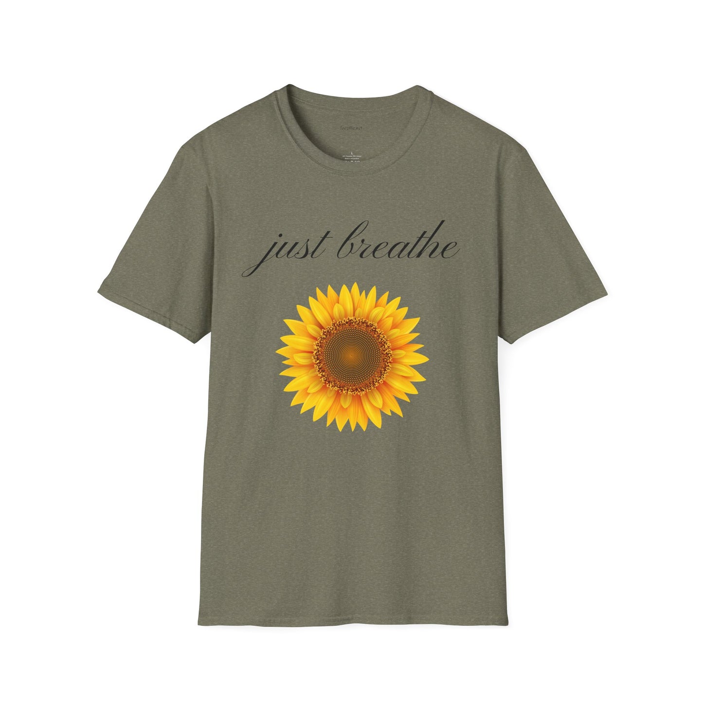 Just breathe - Unisex Softstyle T-Shirt 100% Cotton Graphic