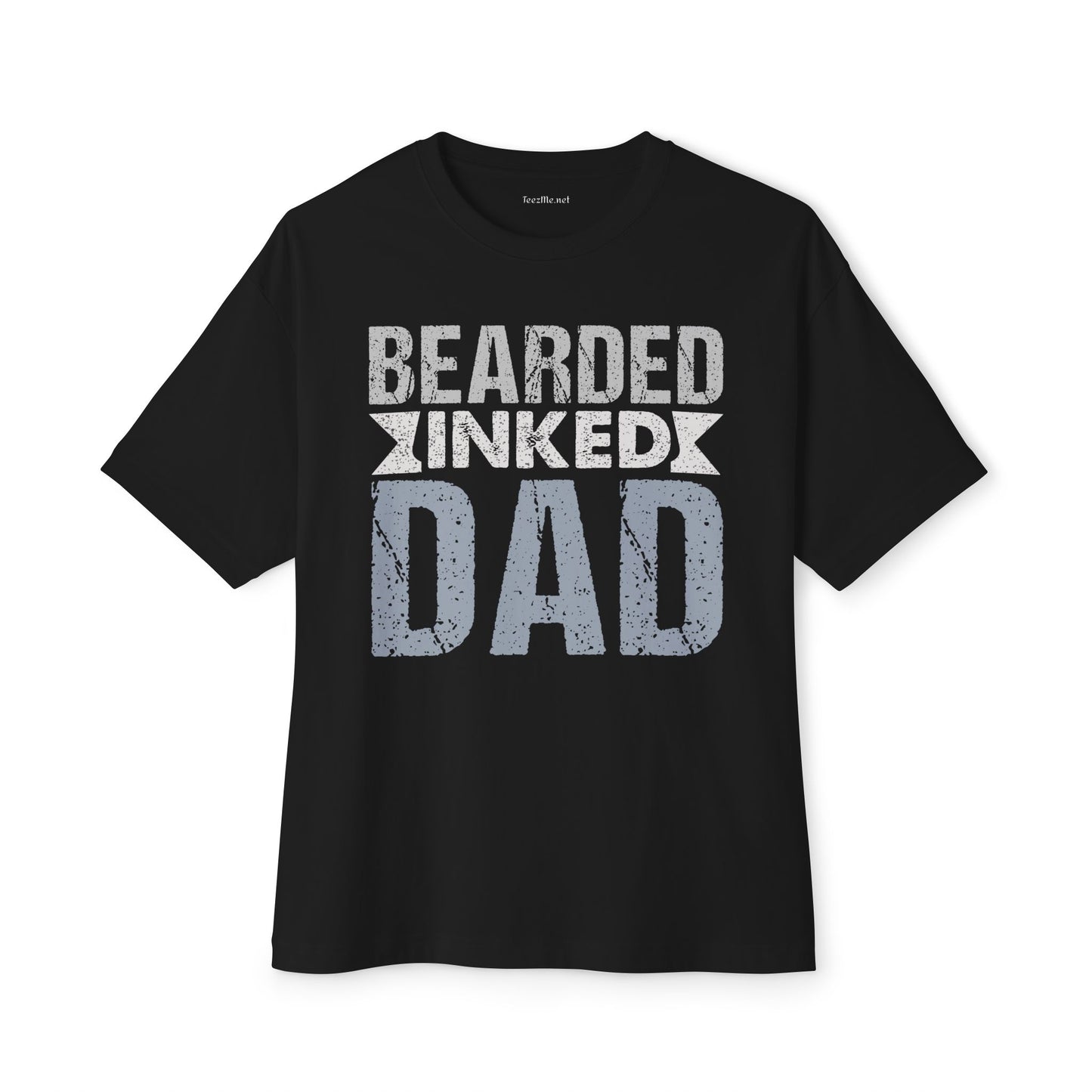Bearded Inked Dad 01 Unisex Oversized Boxy Tee
