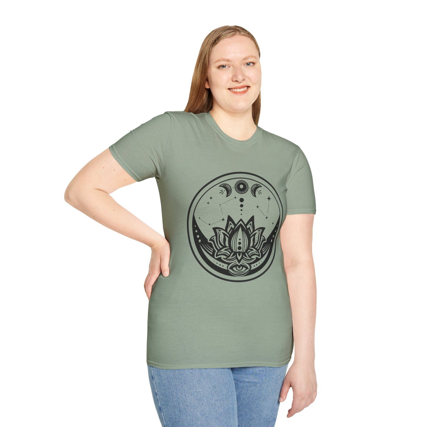 Moon Phase - Unisex Softstyle T-Shirt 100% Cotton Graphic