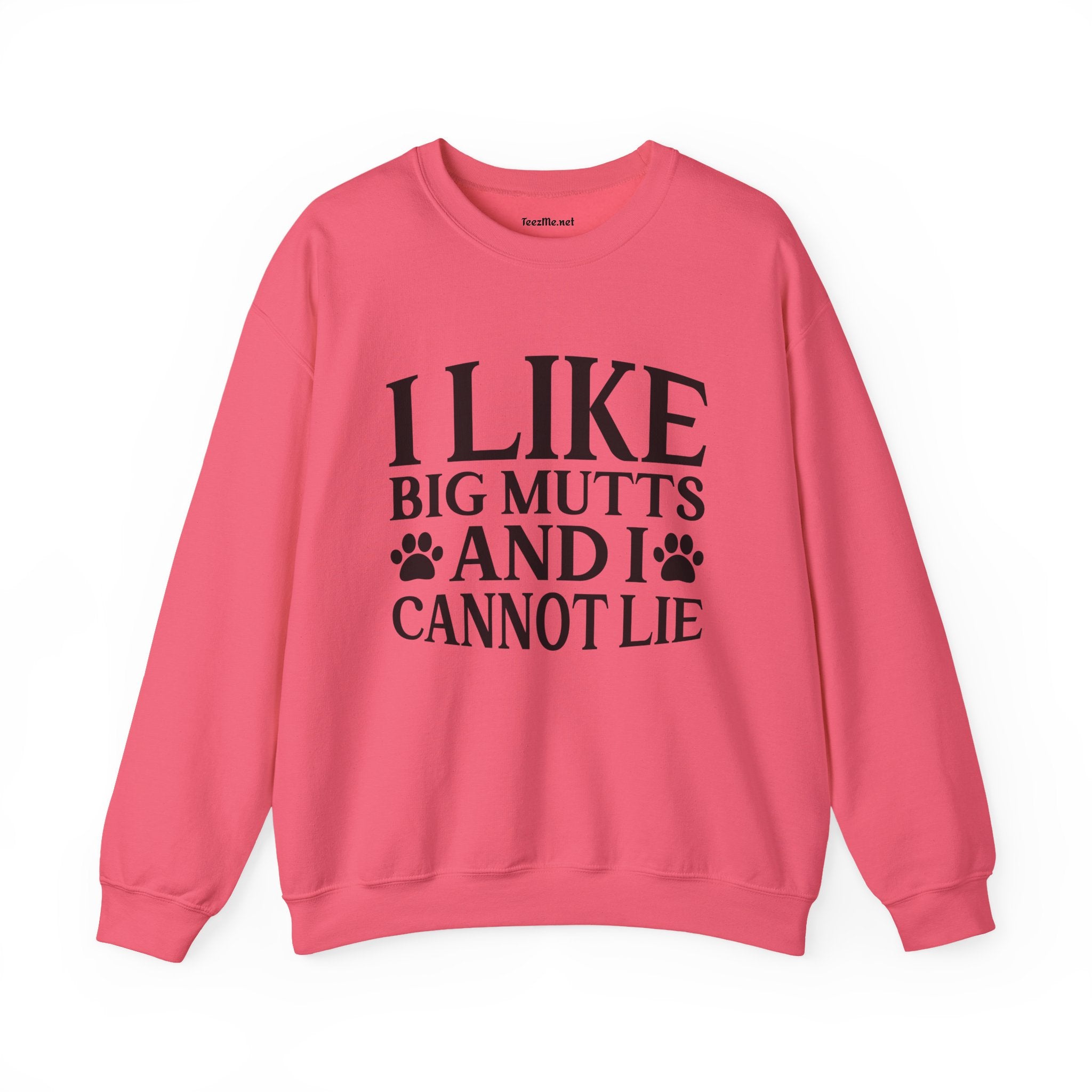 Sweatshirt — "I Like Big Mutts and I Cannot Lie" Dog Lover Crewneck