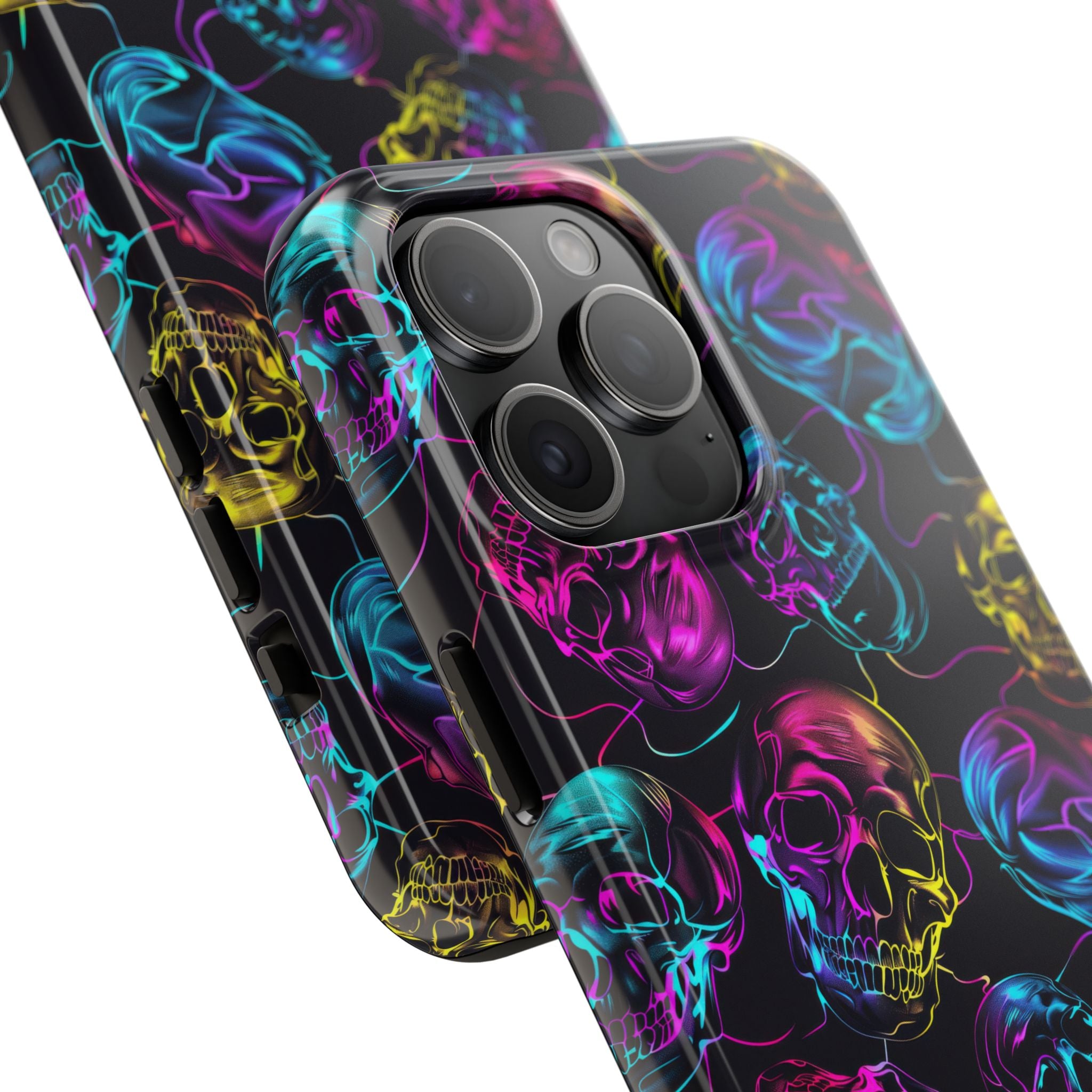 Neon Skull Cell Phone Case Tough Phone Cases