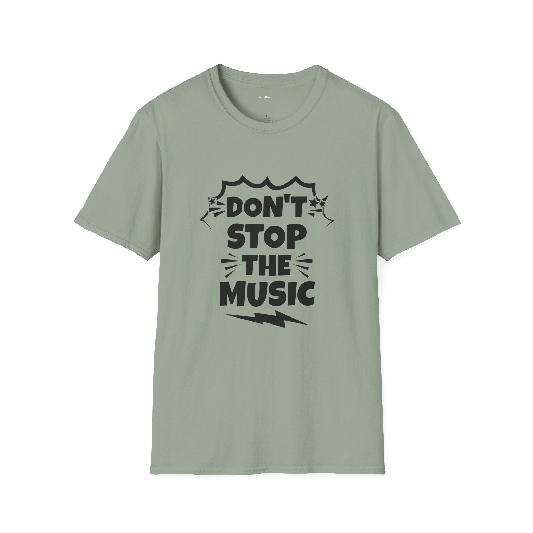 Don't stop the Music - Unisex Softstyle T-Shirt 100% Cotton Graphic