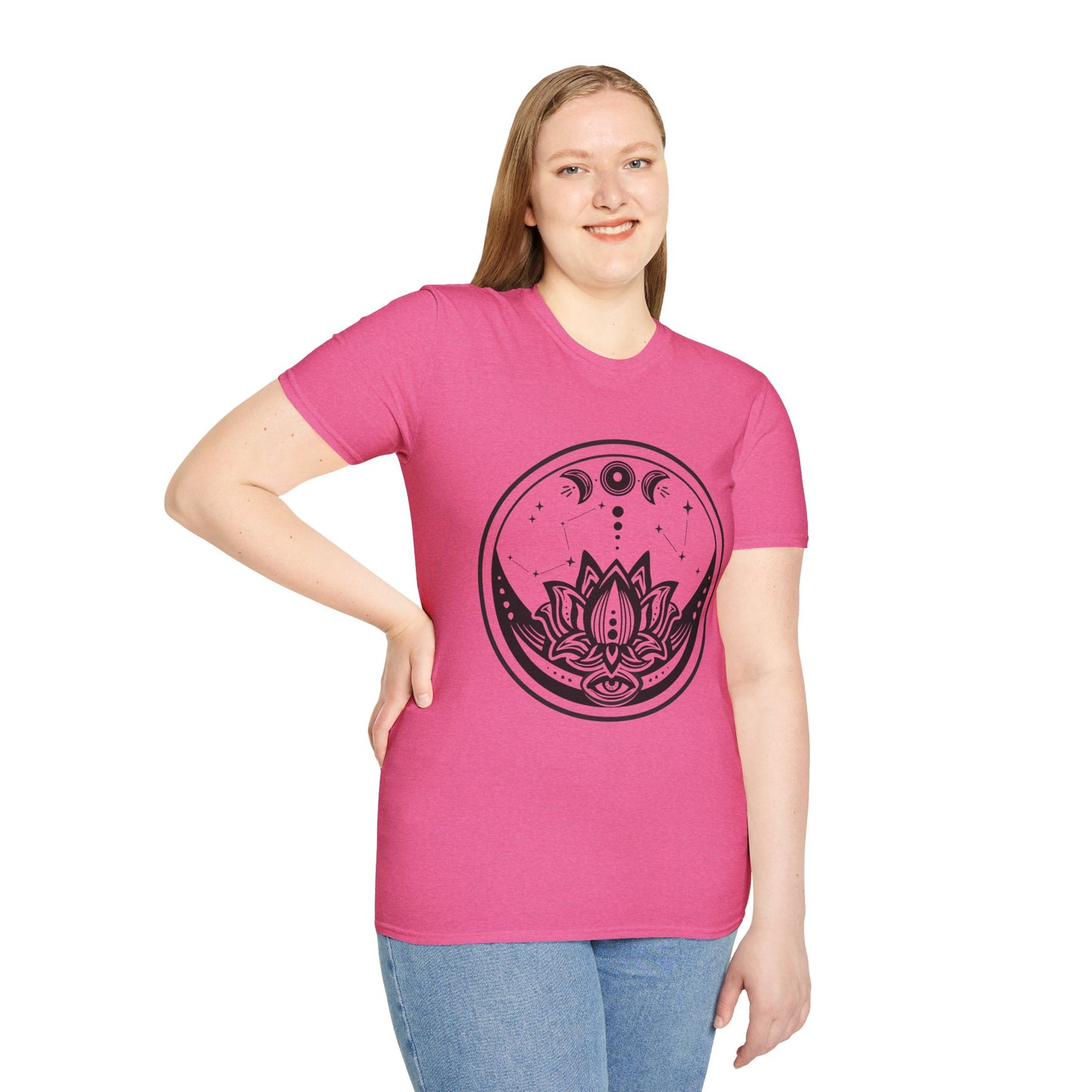 Moon Phase - Unisex Softstyle T-Shirt 100% Cotton Graphic