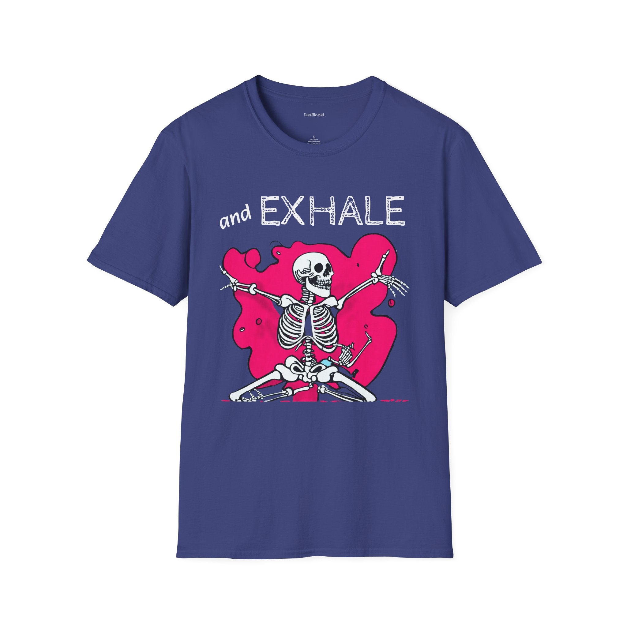 and EXHALE Unisex Softstyle T-Shirt 100% Cotton Graphic