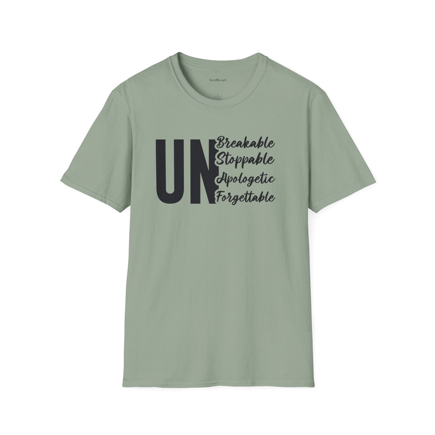 UnBreakable UnStoppable Unisex Soft Style T-Shirt 100% Cotton Graphic