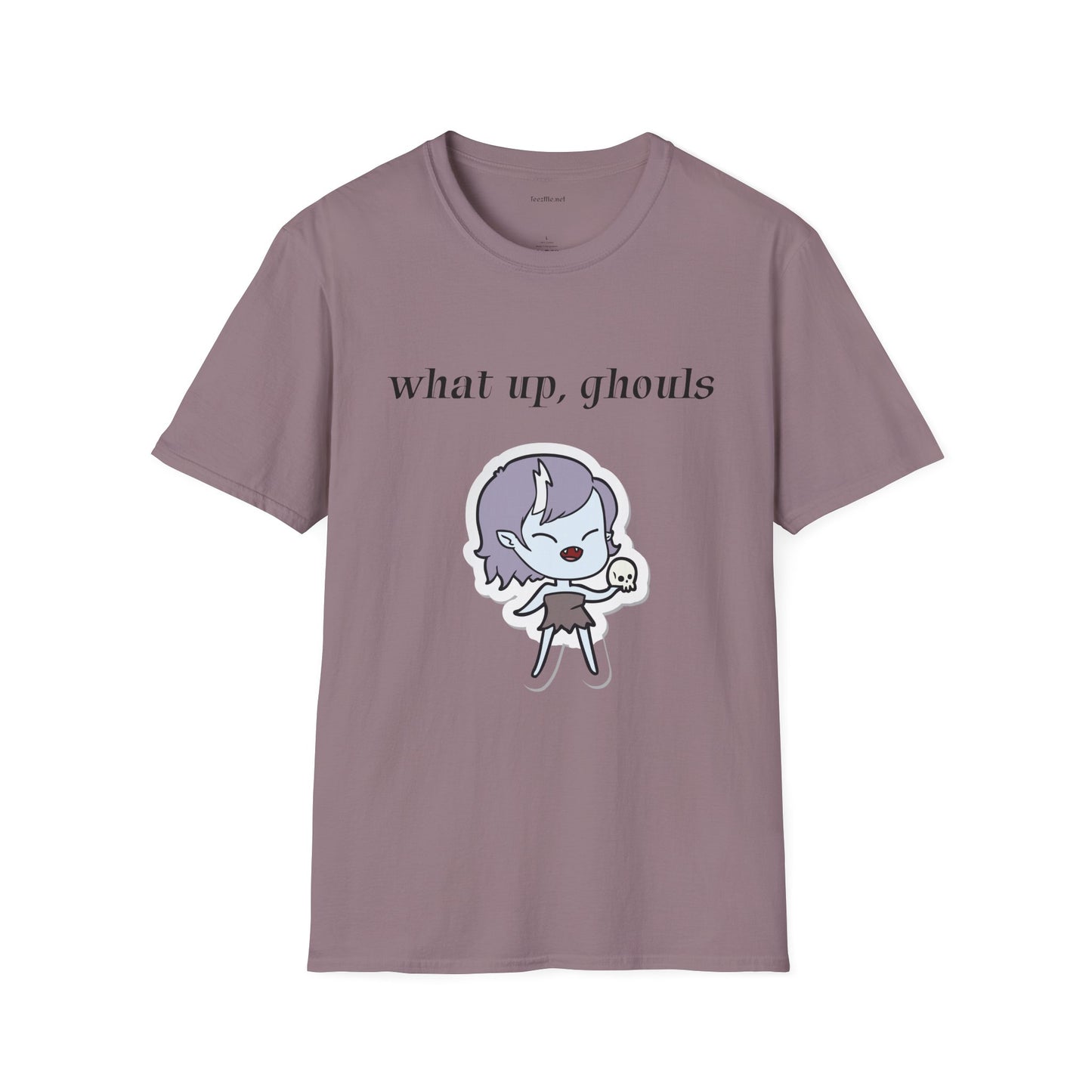 What up, ghouls - Unisex Softstyle T-Shirt 100% Cotton Graphic