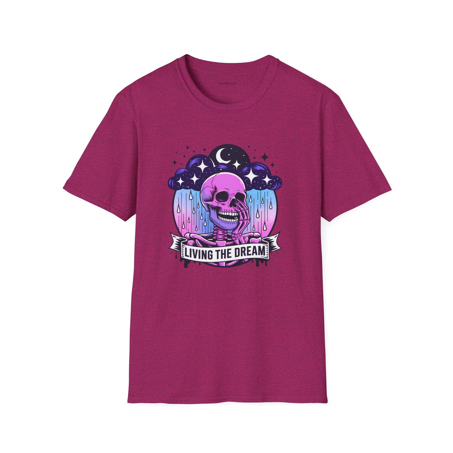 Living the Dream Unisex Softstyle T-Shirt 100% Cotton Graphic