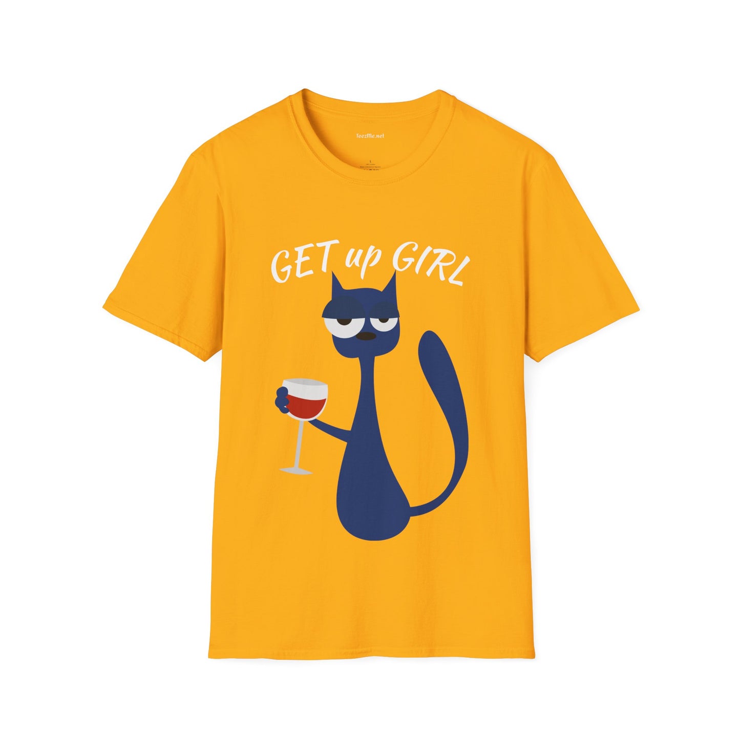 GET up GIRL - Unisex Soft-Style Cotton Tee 100% Cotton Graphic