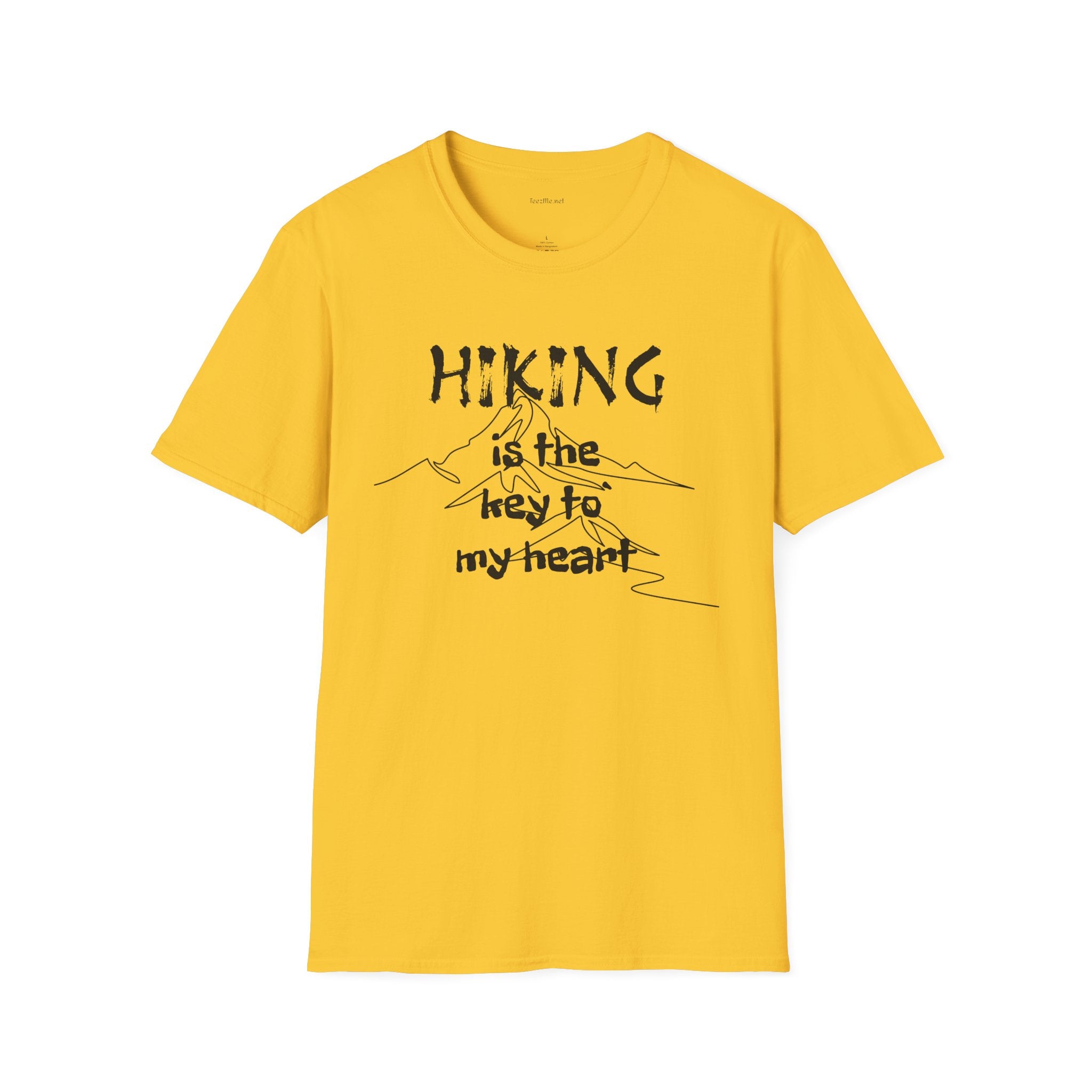 Hiking is the key to my heart  - Unisex Softstyle T-Shirt 100% Cotton Graphic