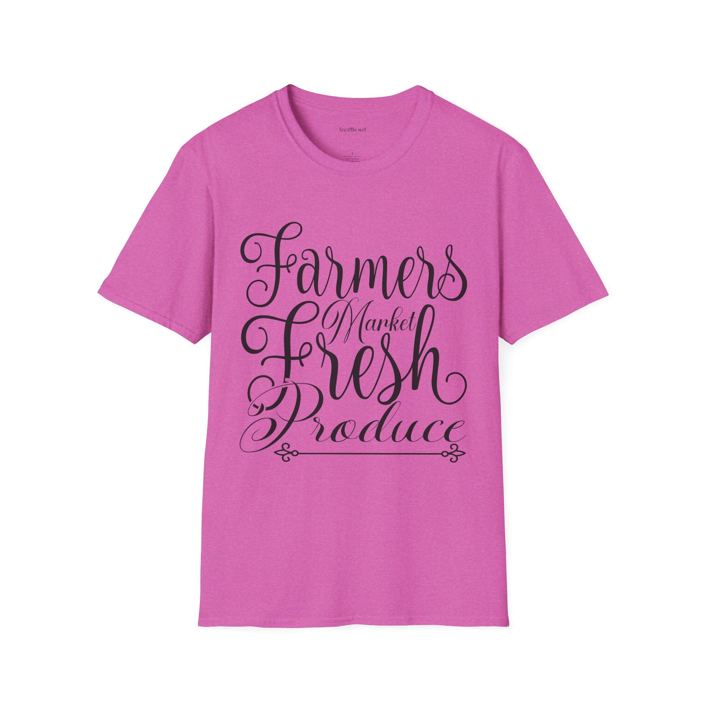 Farmers Market Fresh Produce Unisex Soft Style T-Shirt 100% Cotton Graphic