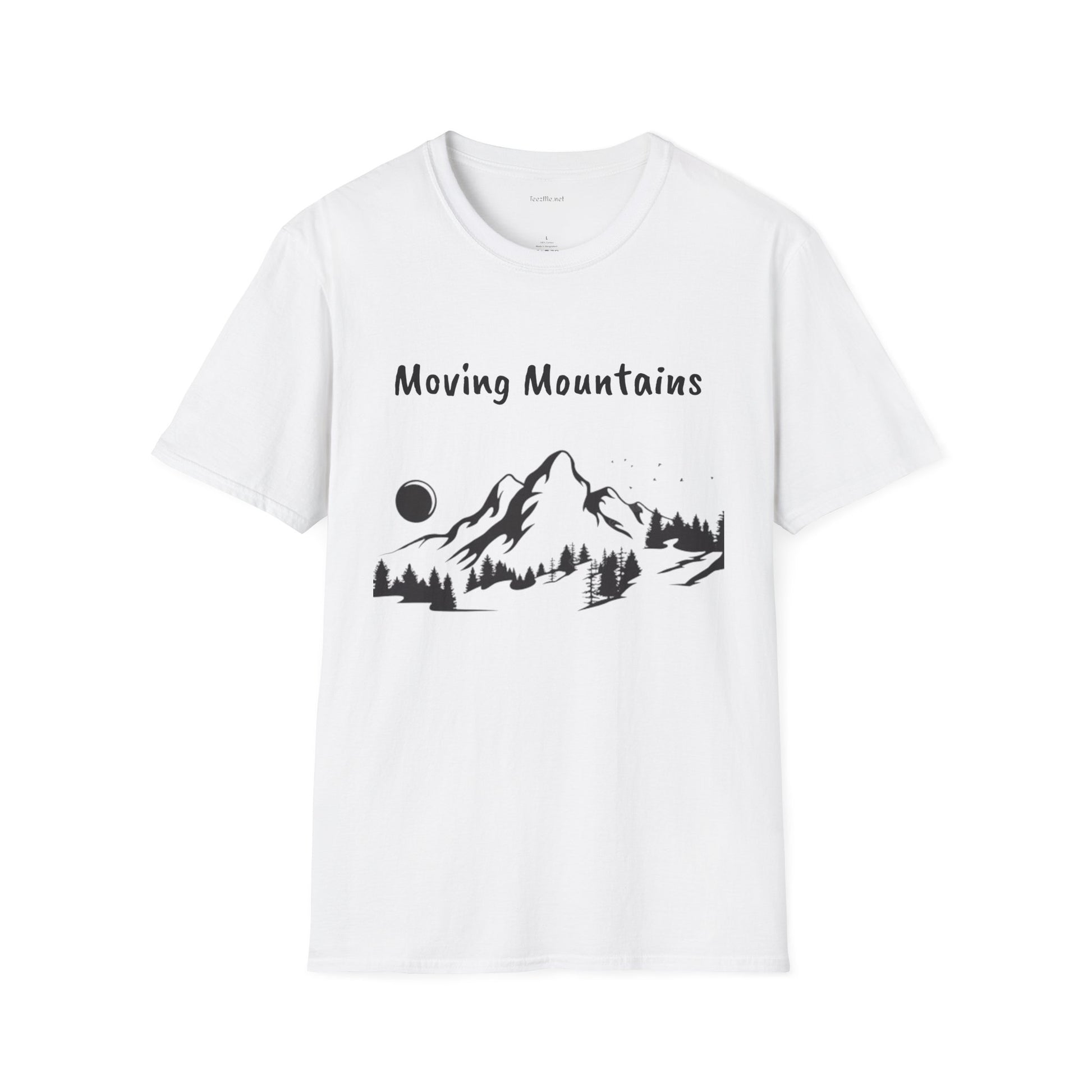 Moving Mountains - Unisex Softstyle T-Shirt 100% Cotton Graphic