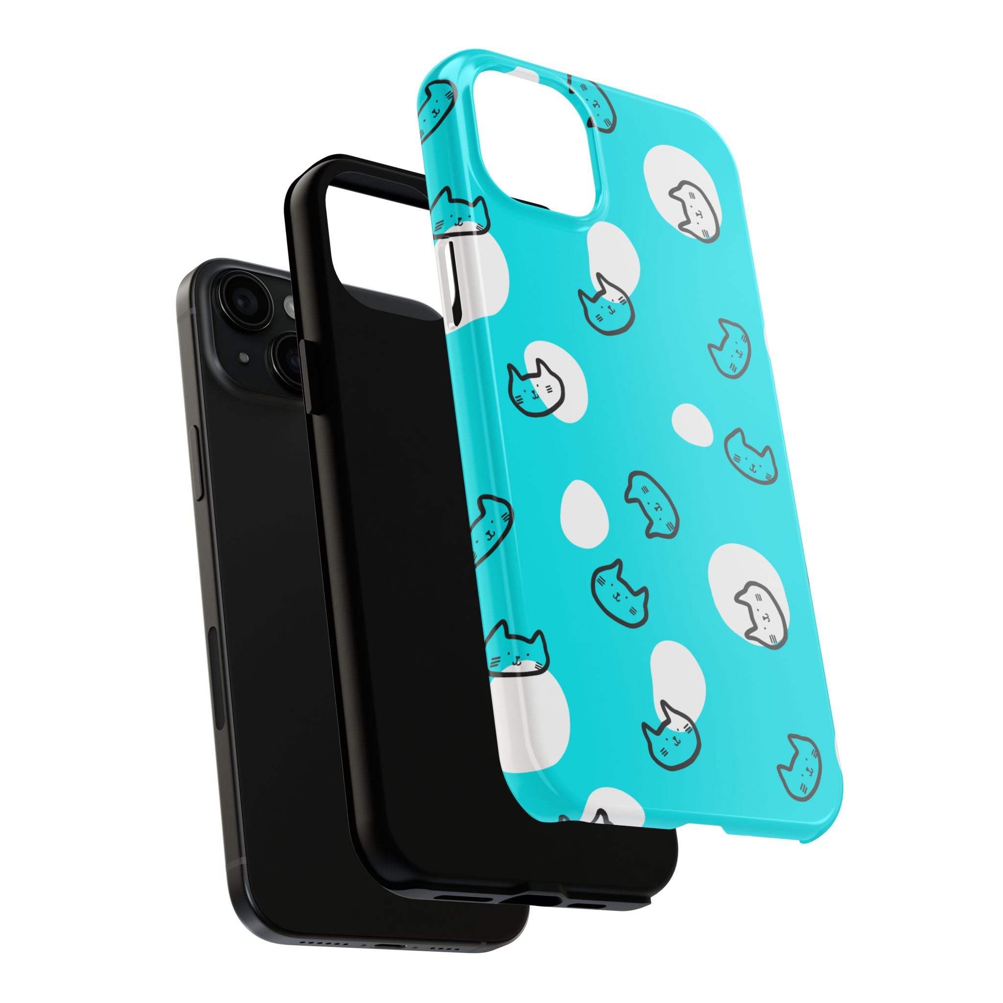 Cute Cat Pattern Cell Phone Case Tough Phone Cases