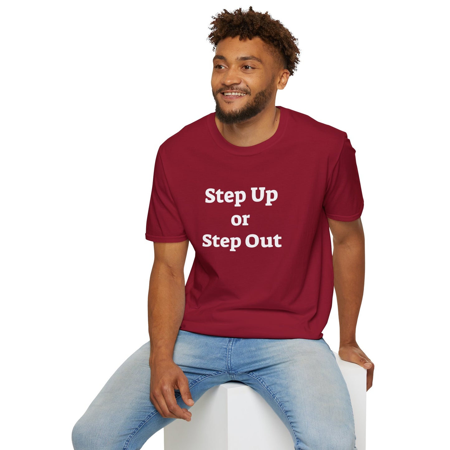 Step Up - Unisex Softstyle T-Shirt 100% Cotton Graphic