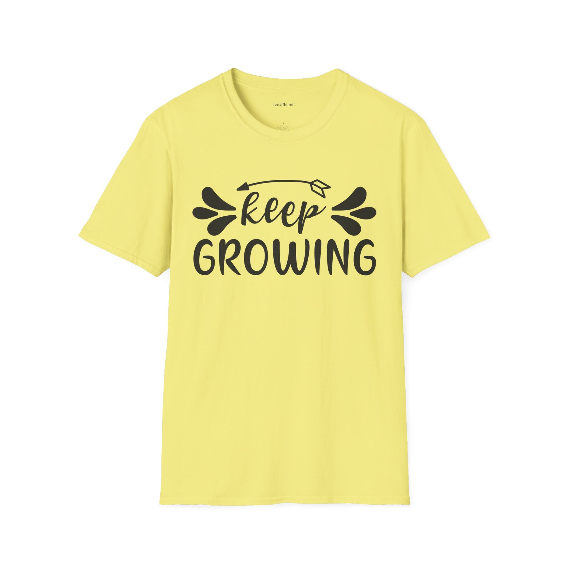Keep Growing 03 Unisex Soft Style T-Shirt 100% Cotton Graphic