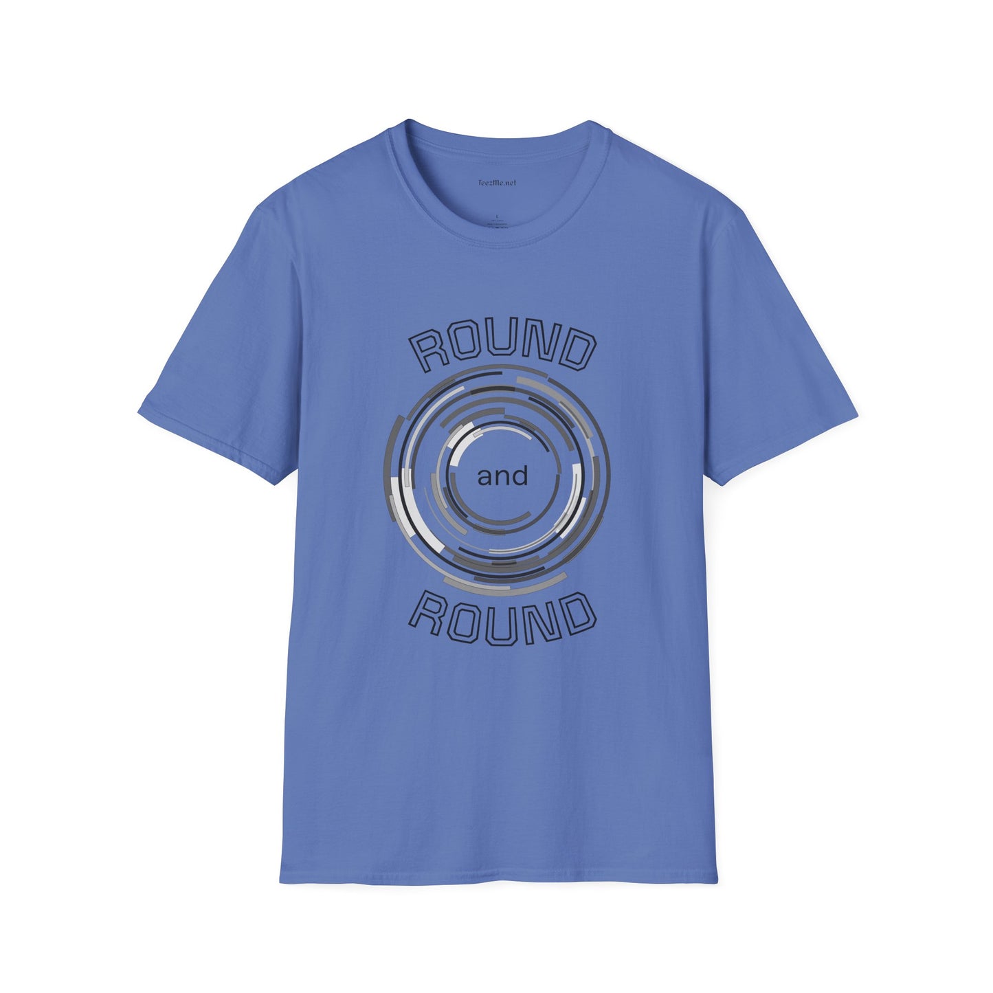 Round and Round - Unisex Softstyle T-Shirt 100% Cotton Graphic