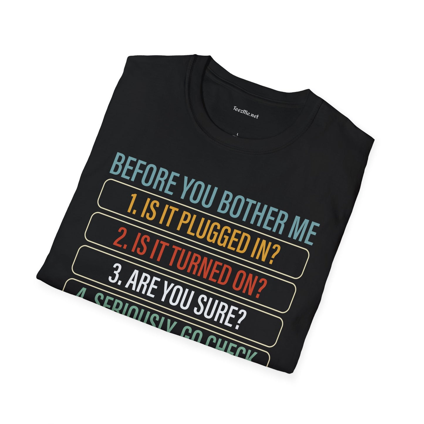 Info Technology 01 Unisex SoftStyle T-Shirt 100% Cotton