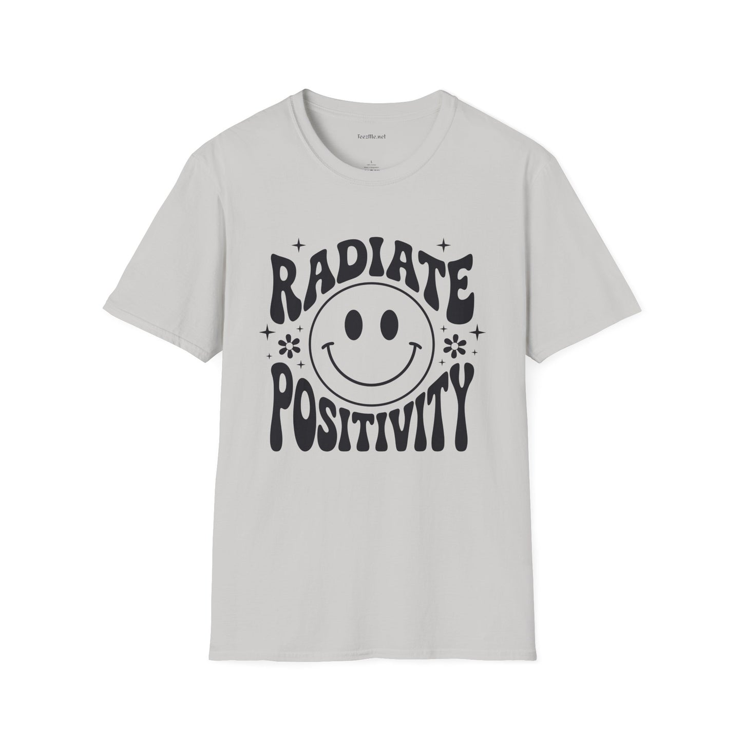 Radiate Positivity :) 02 Unisex Soft Style T-Shirt 100% Cotton Graphic