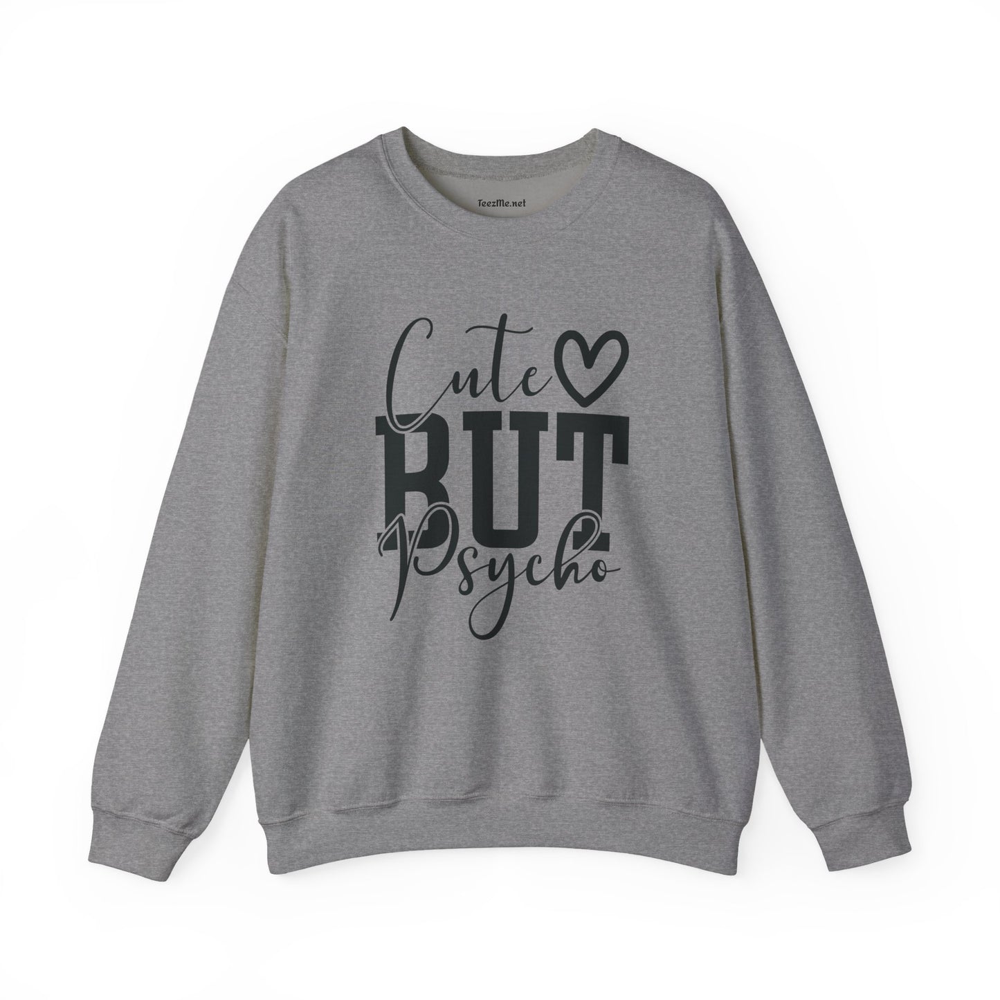 Cute but Psycho Unisex Heavy Blend™ Crewneck Sweatshirt Inspirational