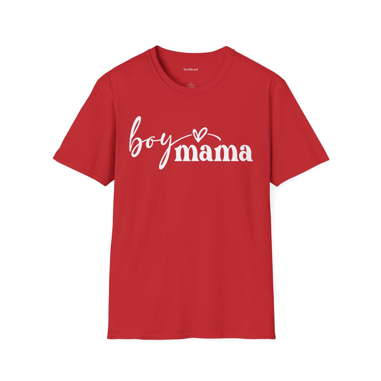 Boy Mama 01 Unisex SoftStyle T-Shirt 100% Cotton Graphic