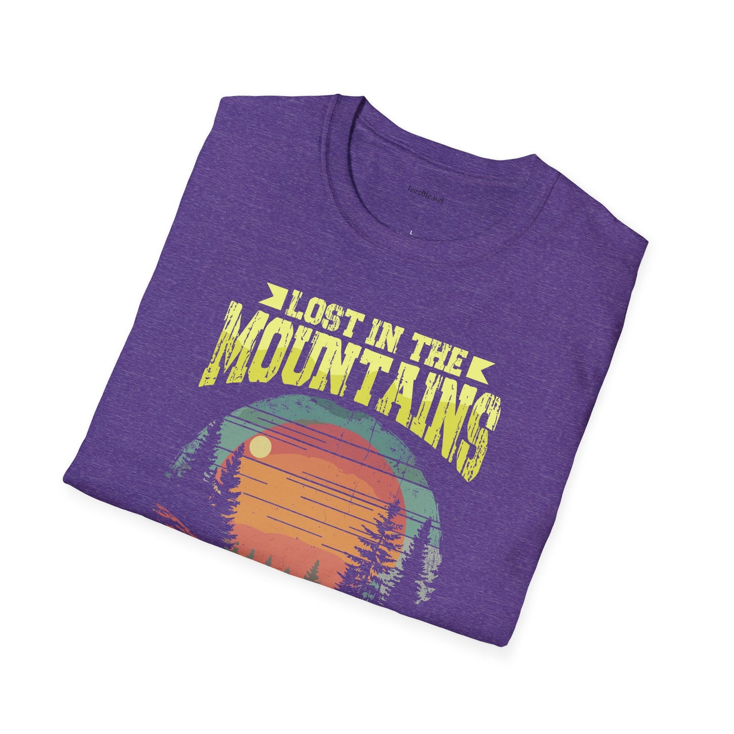 Lost in the Mountain - Unisex Softstyle T-Shirt 100% Cotton Graphic