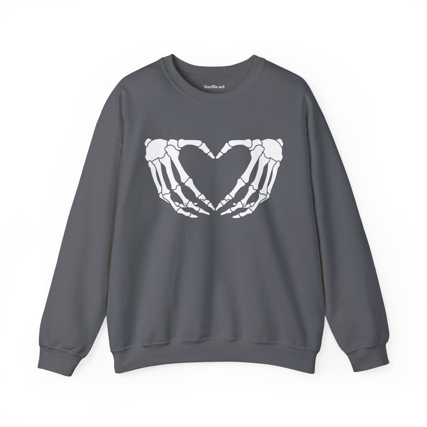 Skeleton Heart Hand Unisex Heavy Blend™ Crewneck Sweatshirt