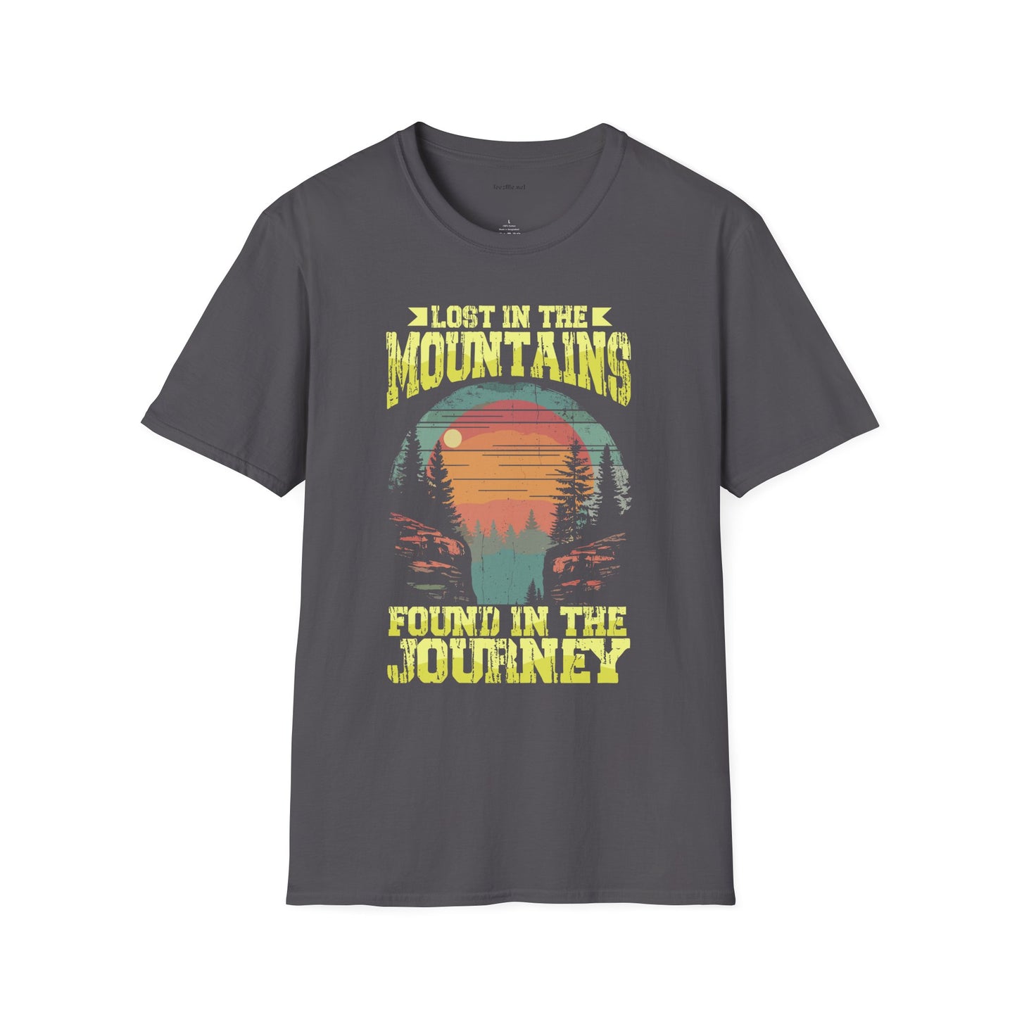 Lost in the Mountain - Unisex Softstyle T-Shirt 100% Cotton Graphic