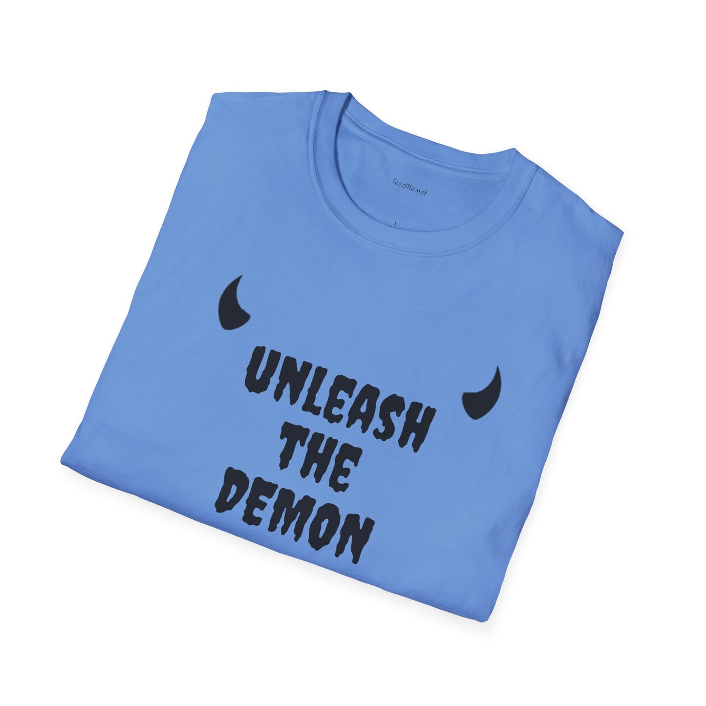 unleash the DEMON - Unisex Softstyle T-Shirt 100% Cotton Graphic